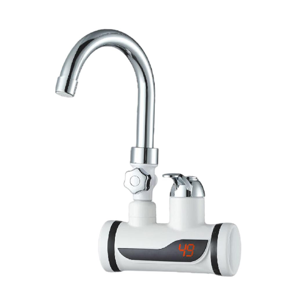 Electric Hot Water Heater Water Heater Faucet for Home Bathroom 110V Lateral Adapter