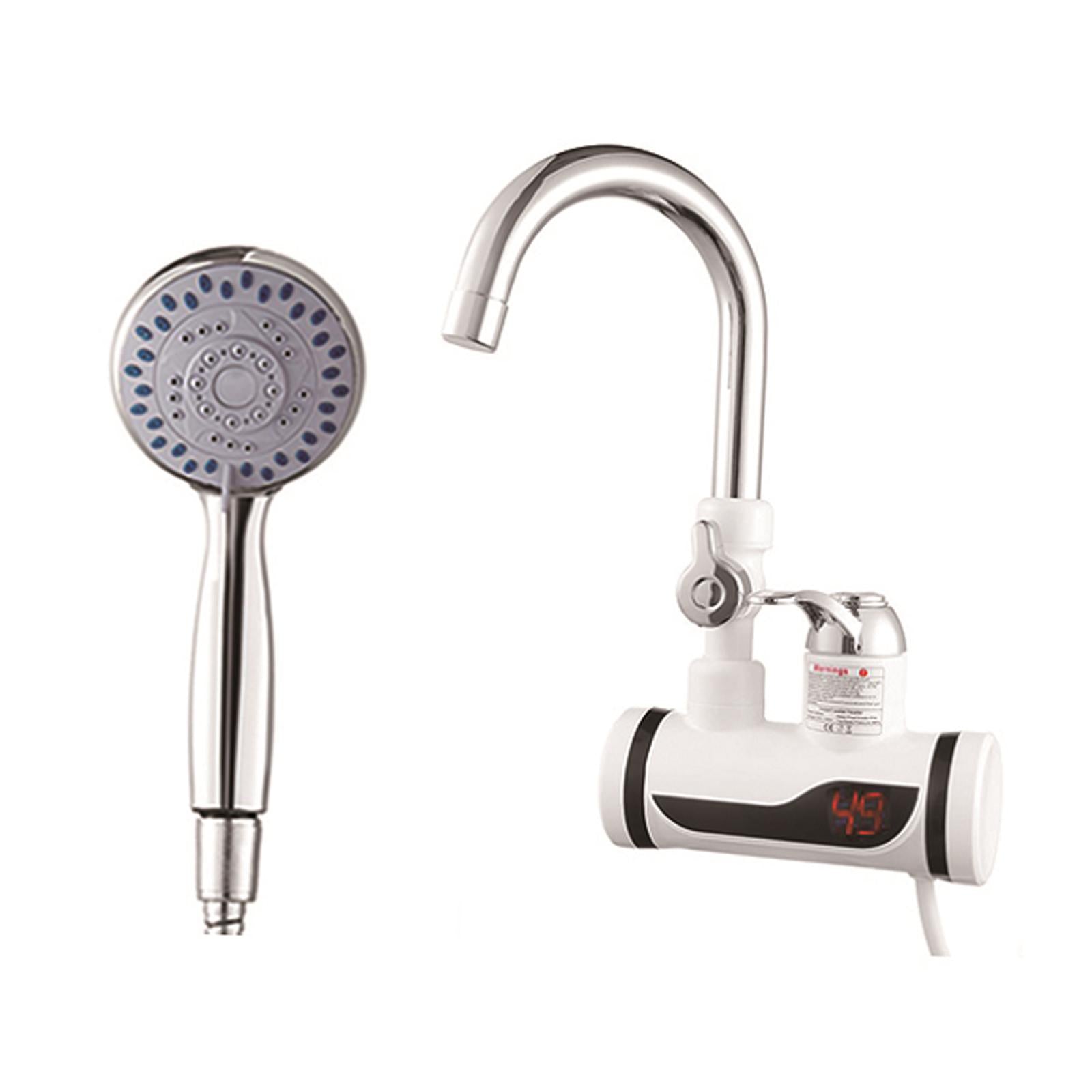 Electric Hot Water Heater Water Heater Faucet for Home Bathroom 110V with Shower Lateral
