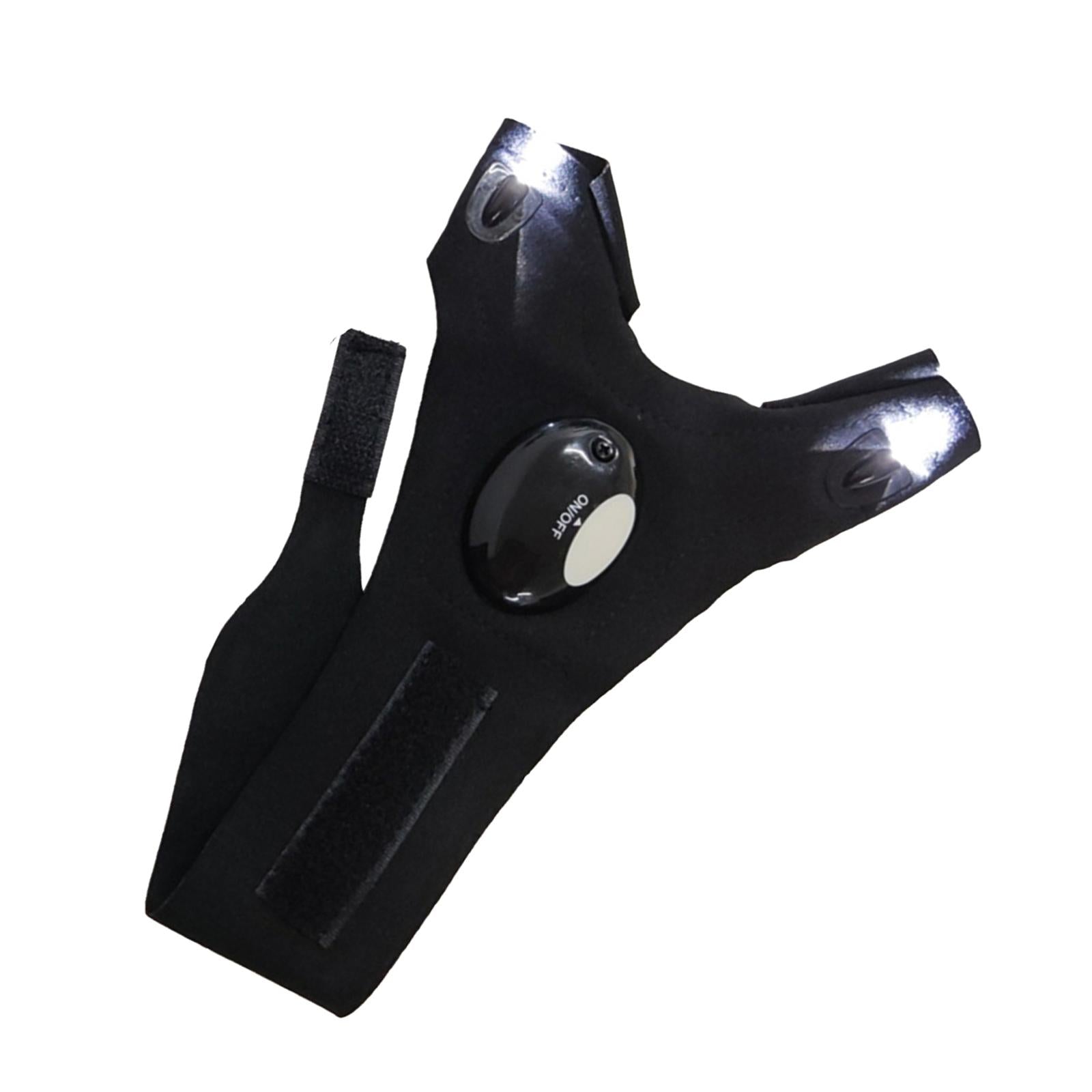Outdoor Finger Glove LED Light Flashlight Gloves for Fishing Right