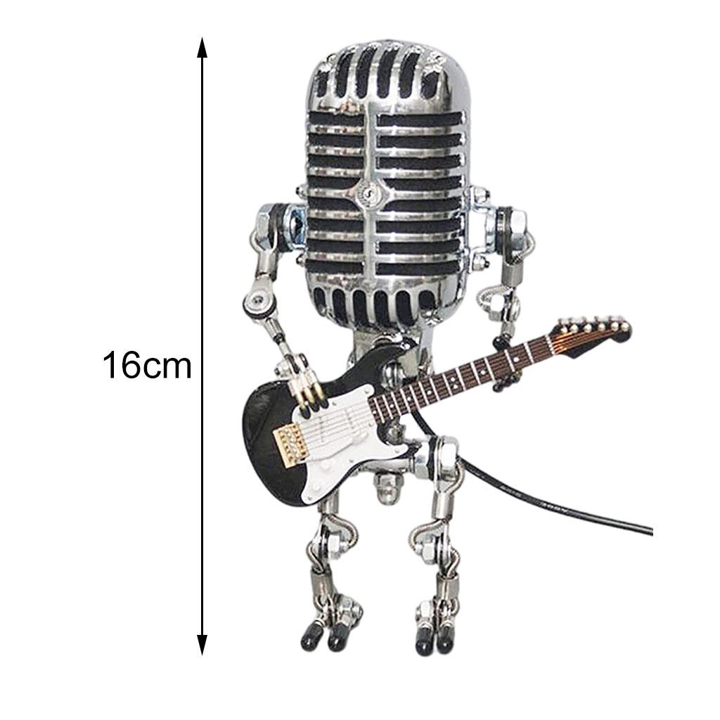 Adjustable Luminous Table Lamp Ornaments Retro Wrought Iron Ornaments Black