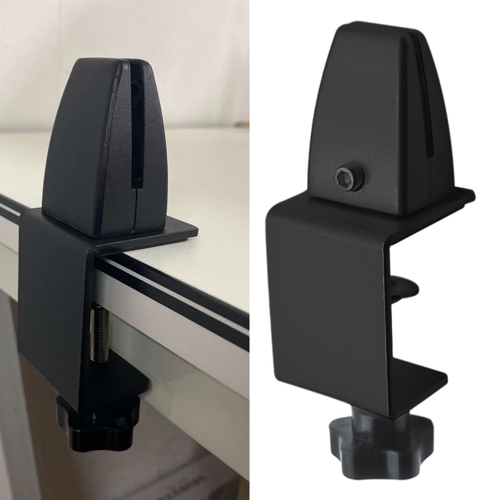 Partition Bracket Clip Screen Partition Clamp Holder Support for Home Black