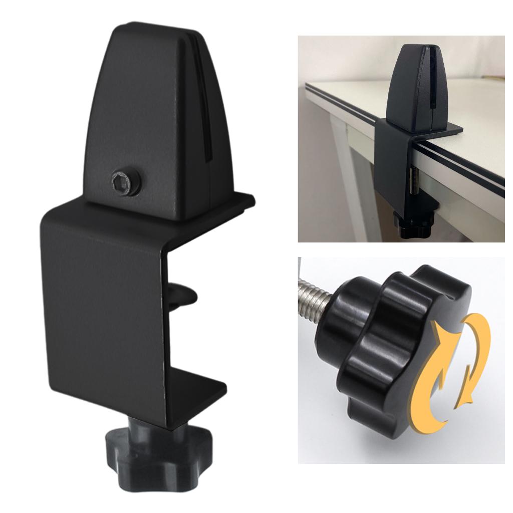 Partition Bracket Clip Screen Partition Clamp Holder Support for Home Black