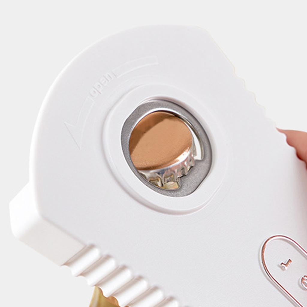 Portable Bottle Opener Beer Bottle Opener Can Opener for Cafe KTV White