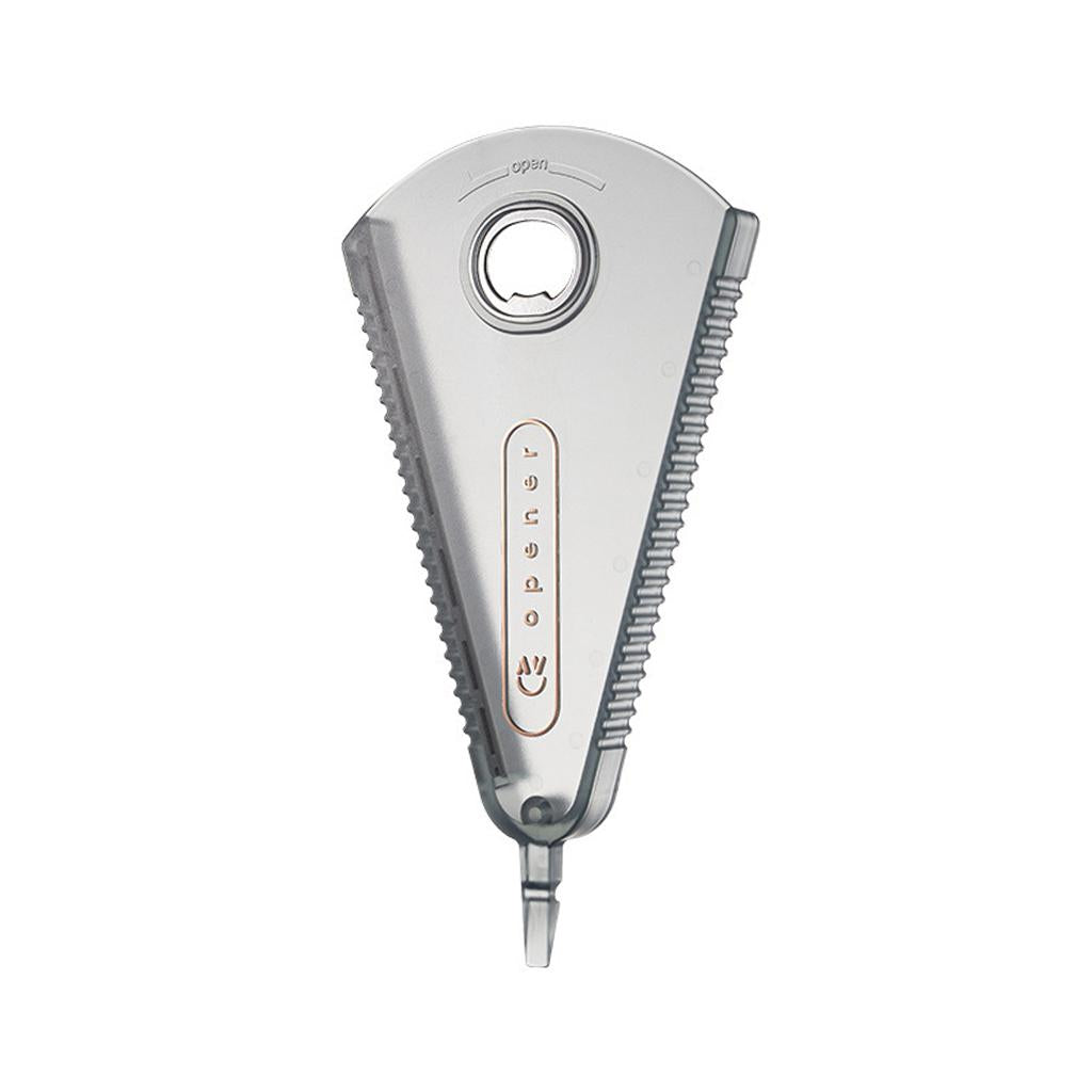 Portable Bottle Opener Beer Bottle Opener Can Opener for Cafe KTV Clear Gray
