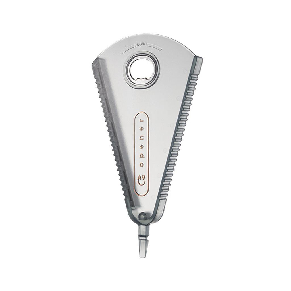 Portable Bottle Opener Beer Bottle Opener Can Opener for Cafe KTV Clear Gray