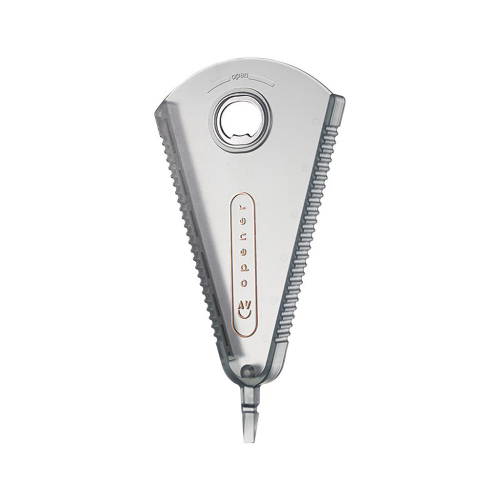 Portable Bottle Opener Beer Bottle Opener Can Opener for Cafe KTV Clear Gray