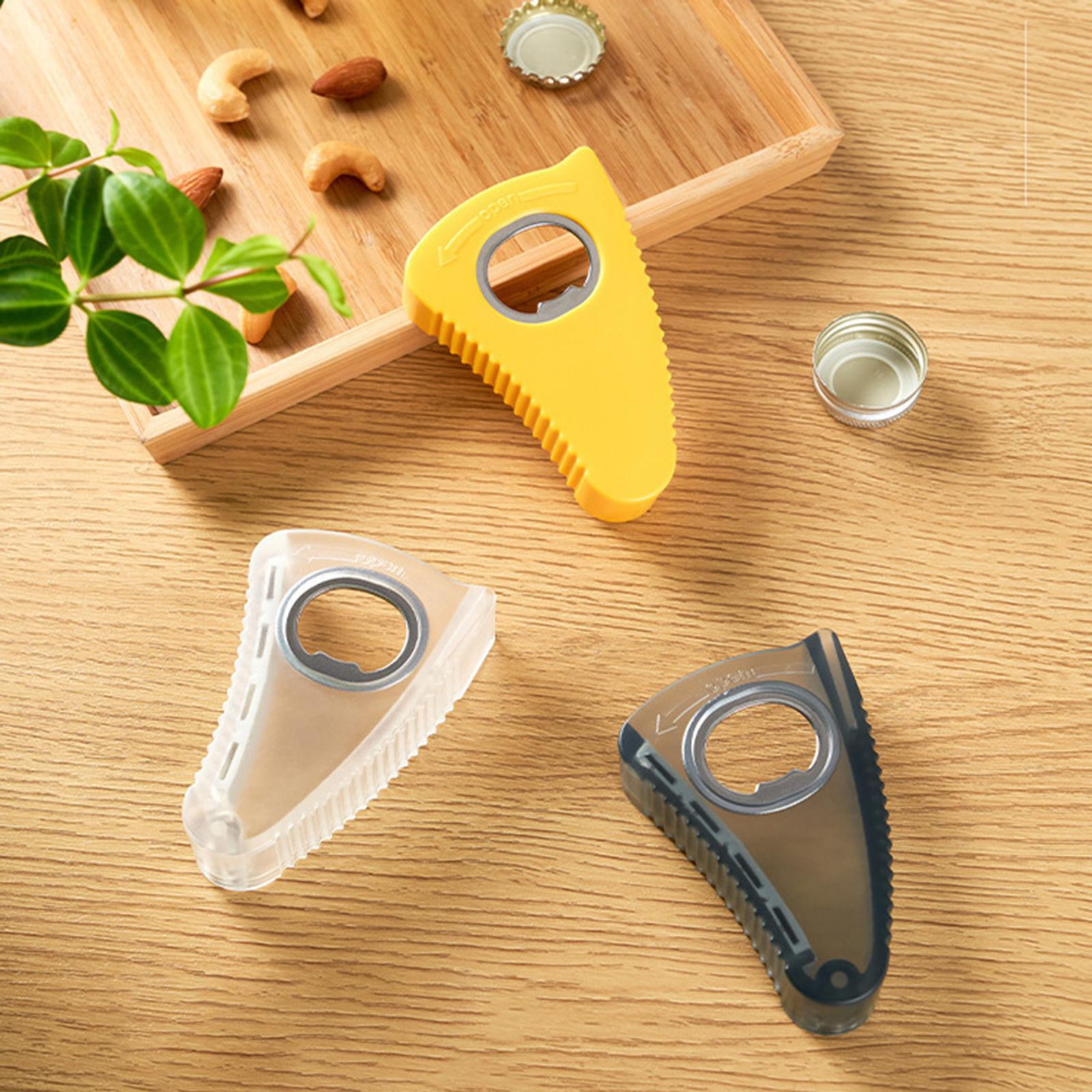 Creative Bottle Opener Non-Slip Kitchen Tools Protable for Office Home Transparent