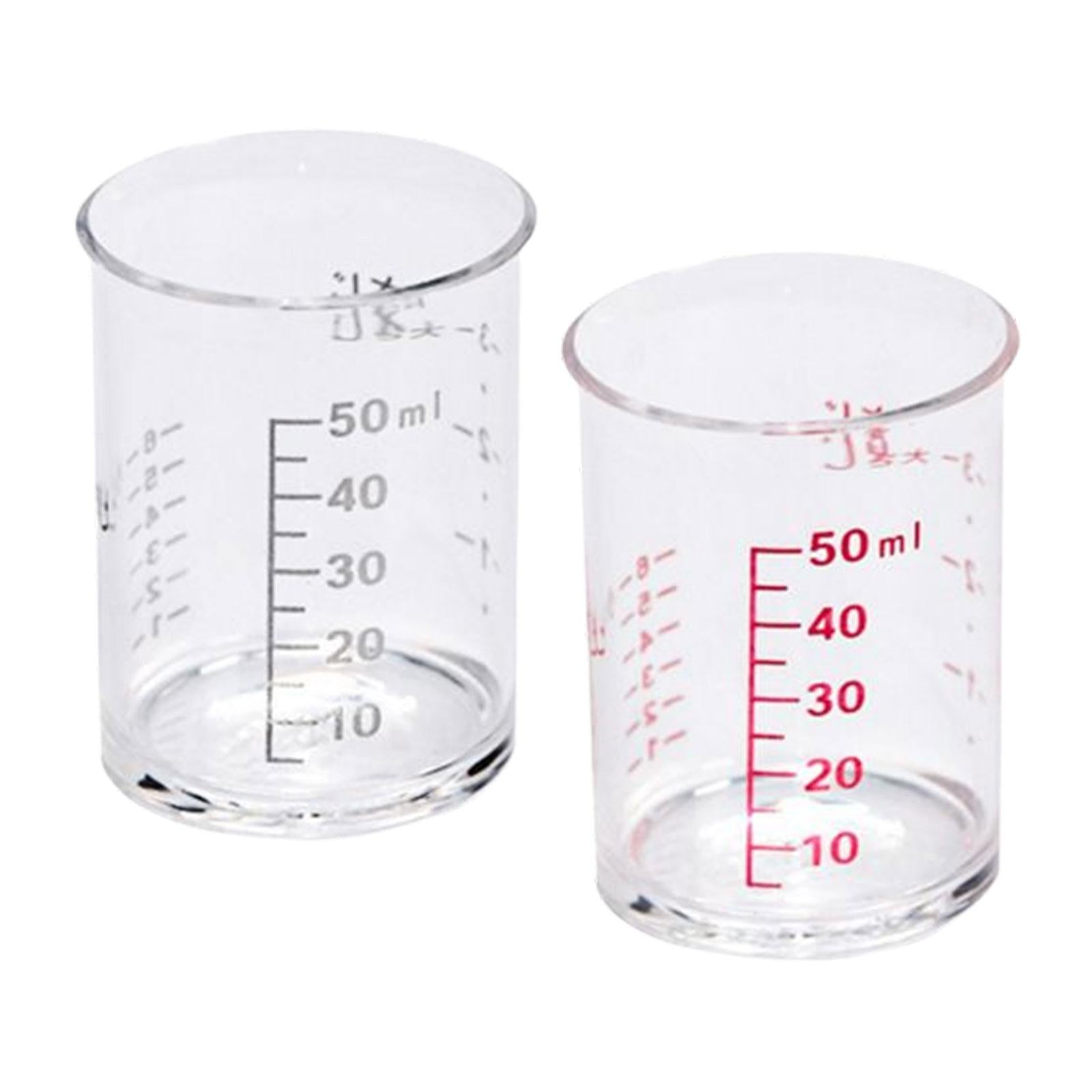 Measuring Cup Heat-Resistant Clear Anti-Freezing for Kitchen Supplies Tools 2pcs no handle
