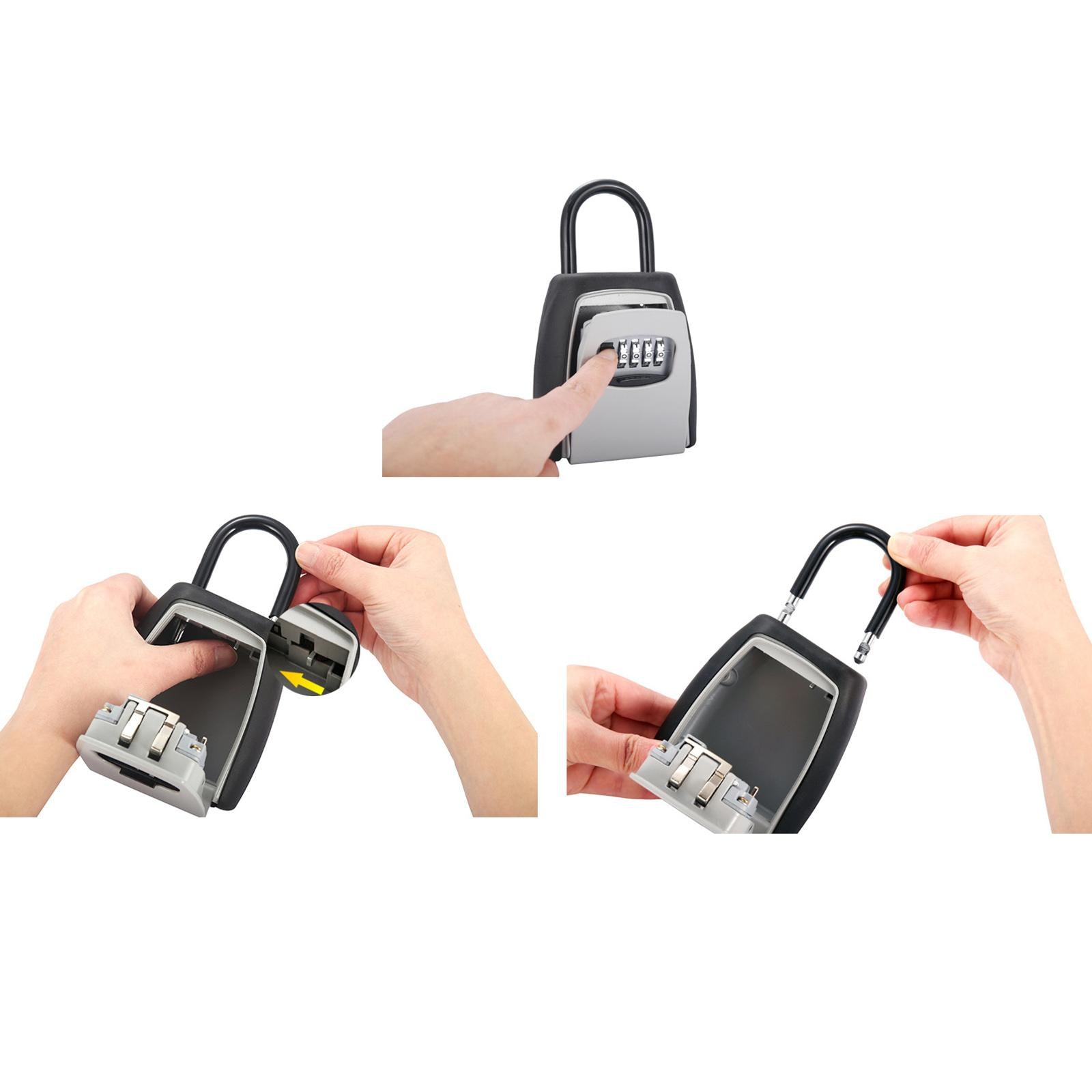 Weatherproof Key Storage Lock Large Capacity for Indoor Doorway Realtors