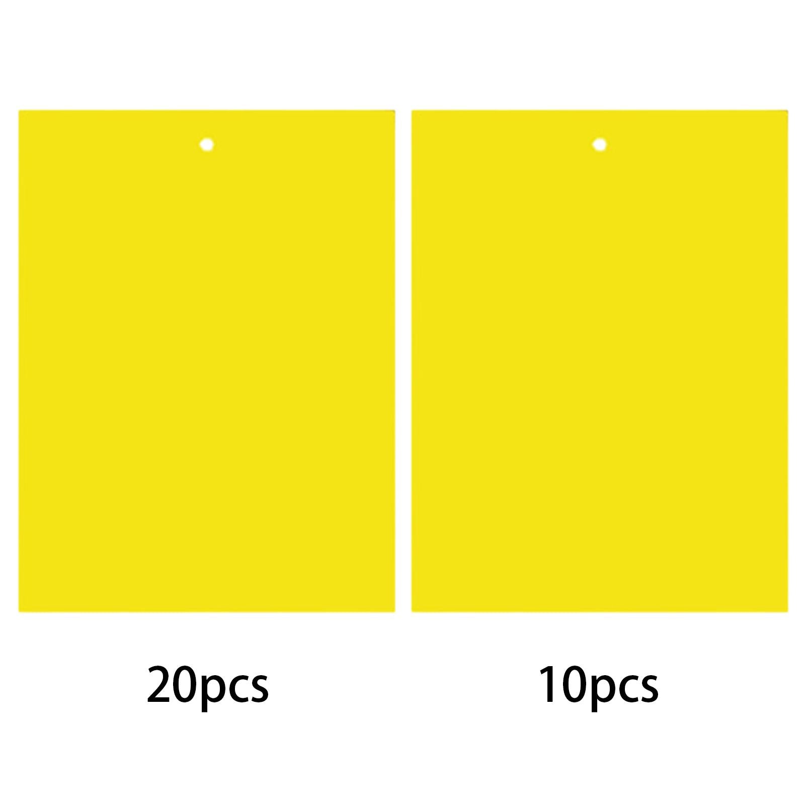 Sticky Traps 20x15cm Yellow Double-Sided for Flying Plant Insect Thrips 10PC