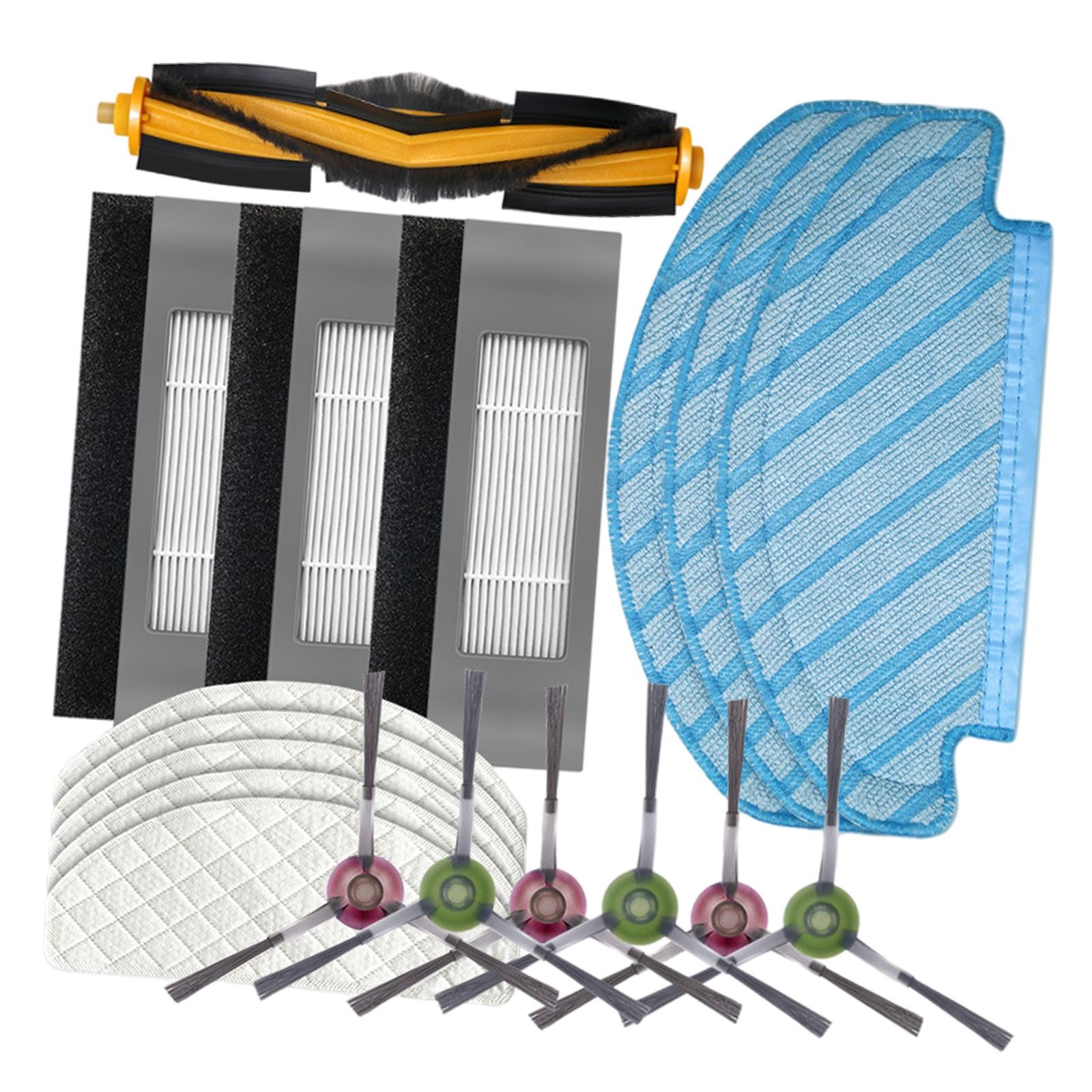 Side Roller Brush Filter Dust Bag Set for Sweeping Robot Upgrade