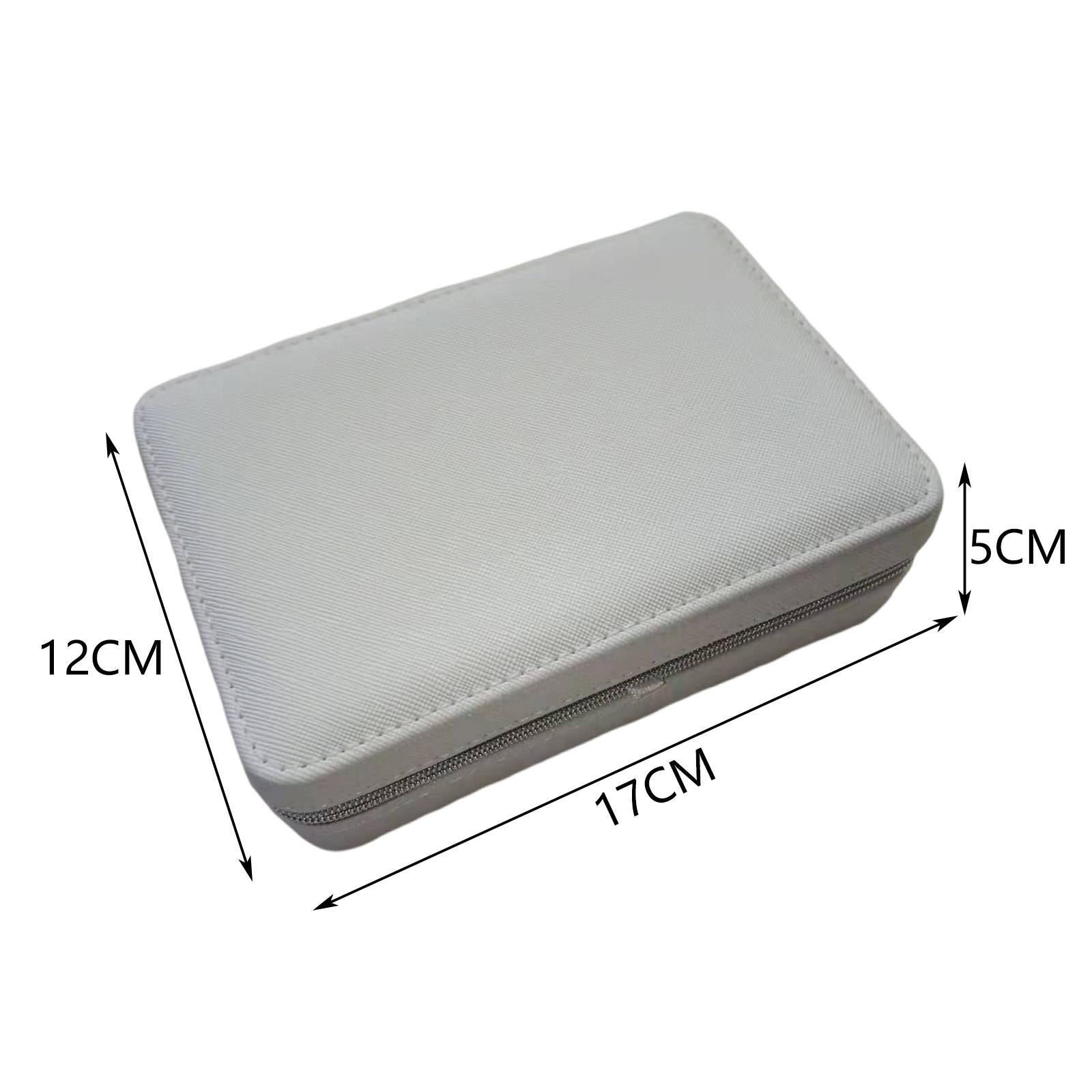 Portable Jewelry Storage Case Earrings Jewelry Organizer for Women White