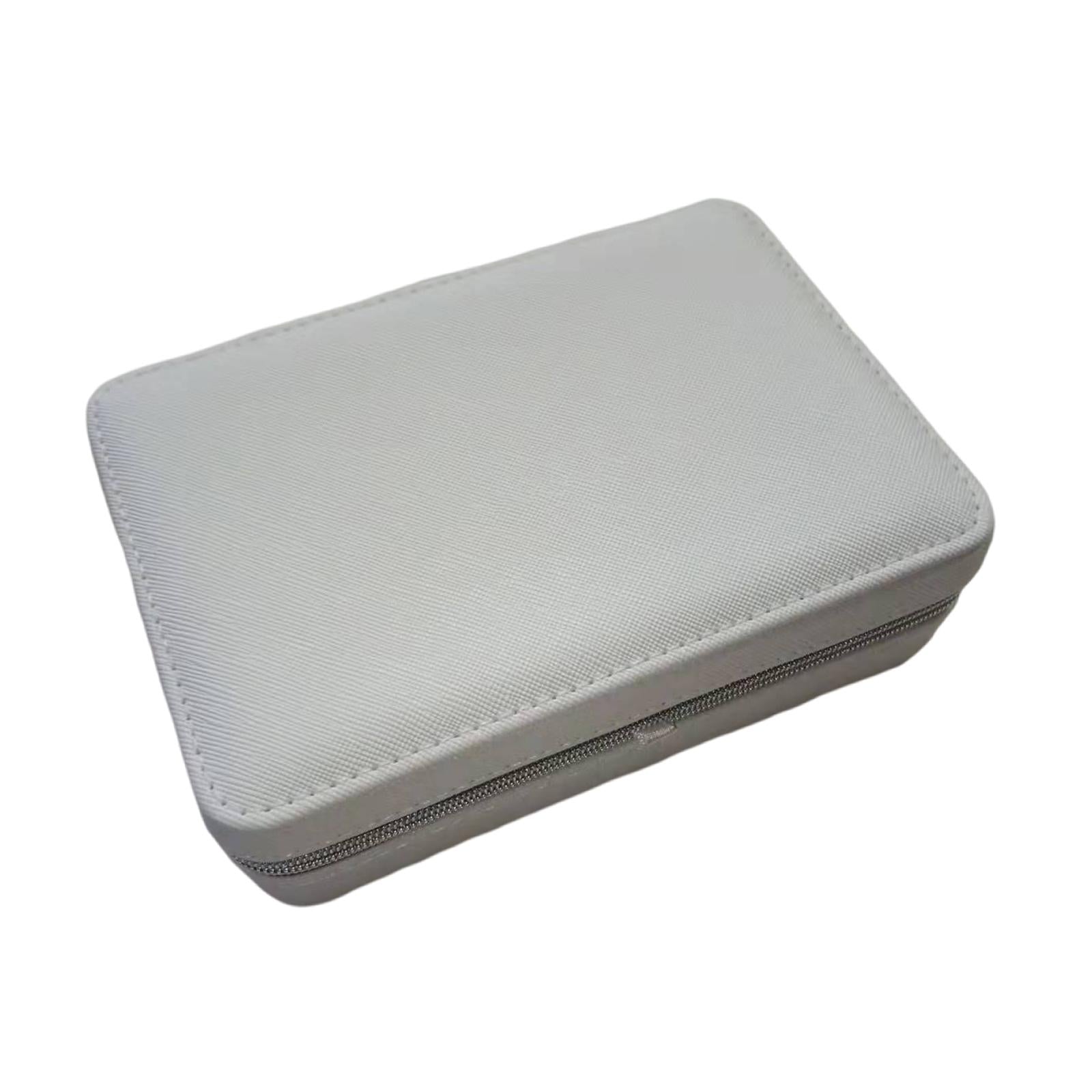 Portable Jewelry Storage Case Earrings Jewelry Organizer for Women White