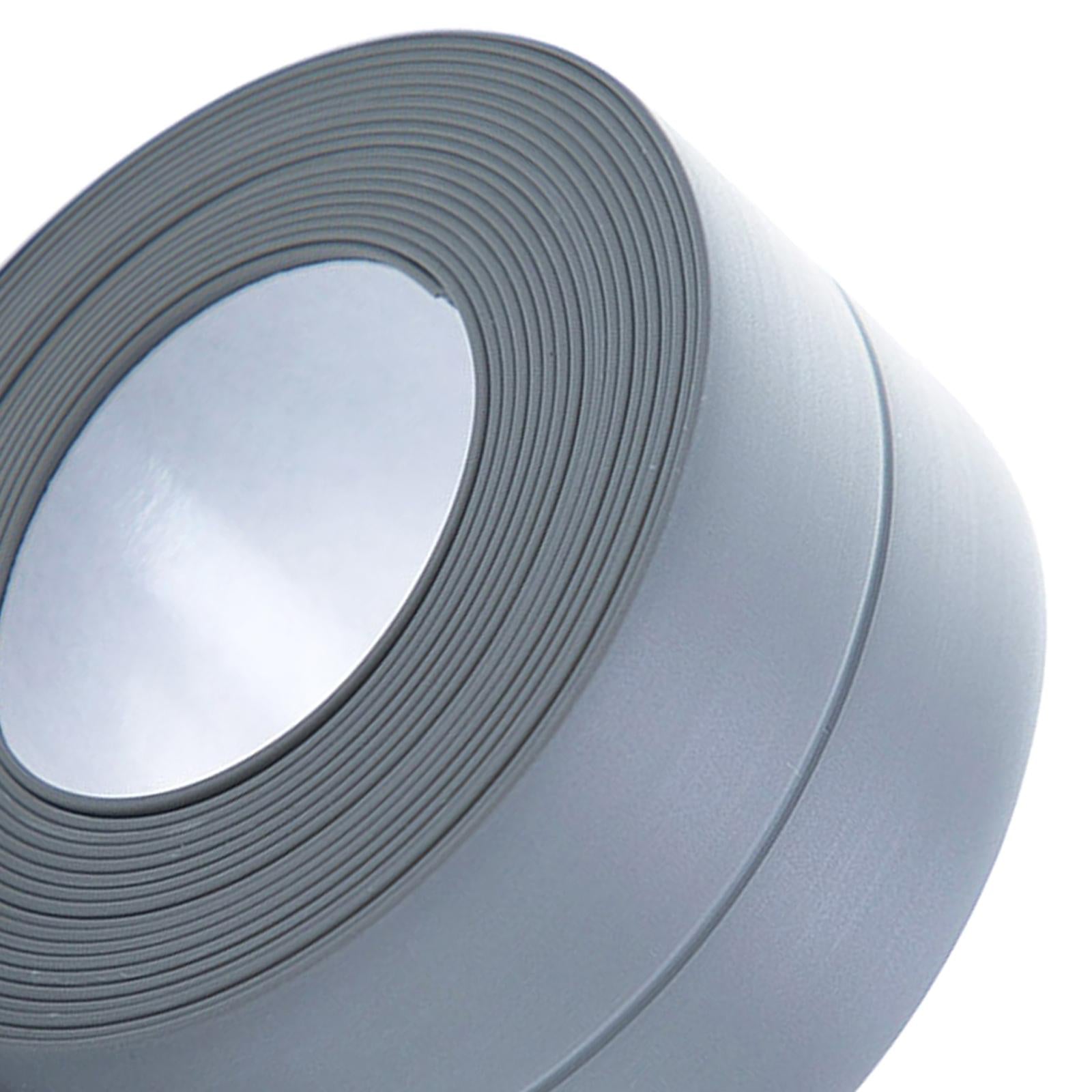 PVC Sealing Strip Tape 3.2M Length for Toilet Kitchen Wall Corner Edge gray