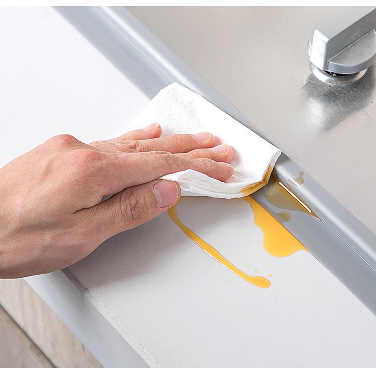 PVC Sealing Strip Tape 3.2M Length for Toilet Kitchen Wall Corner Edge gray