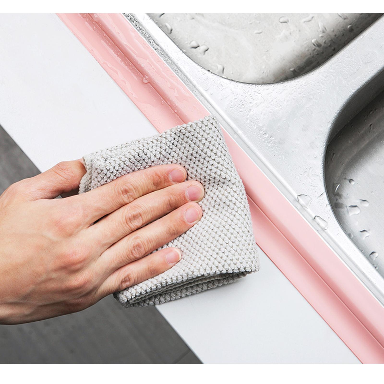 PVC Sealing Strip Tape 3.2M Length for Toilet Kitchen Wall Corner Edge gray