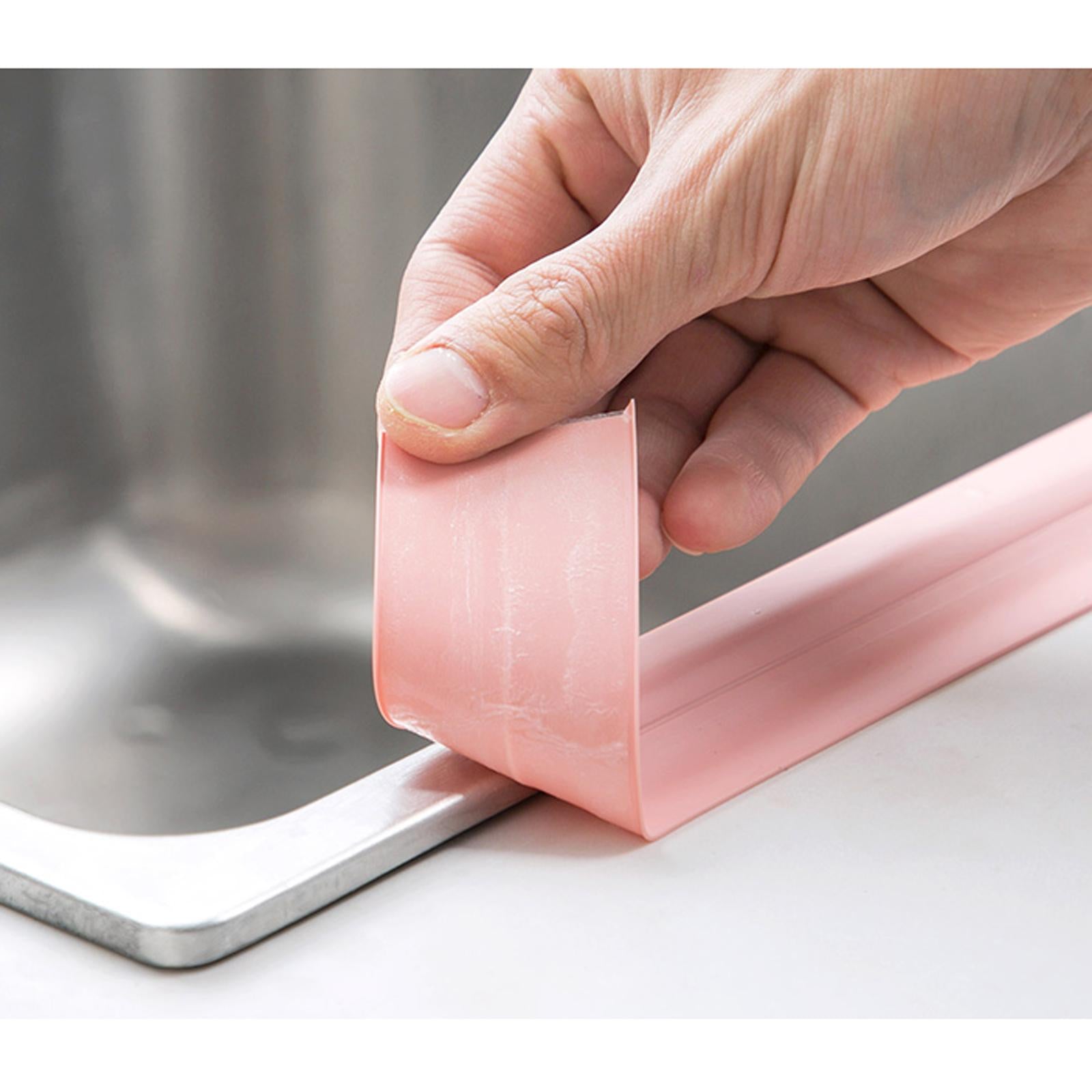 PVC Sealing Strip Tape 3.2M Length for Toilet Kitchen Wall Corner Edge pink