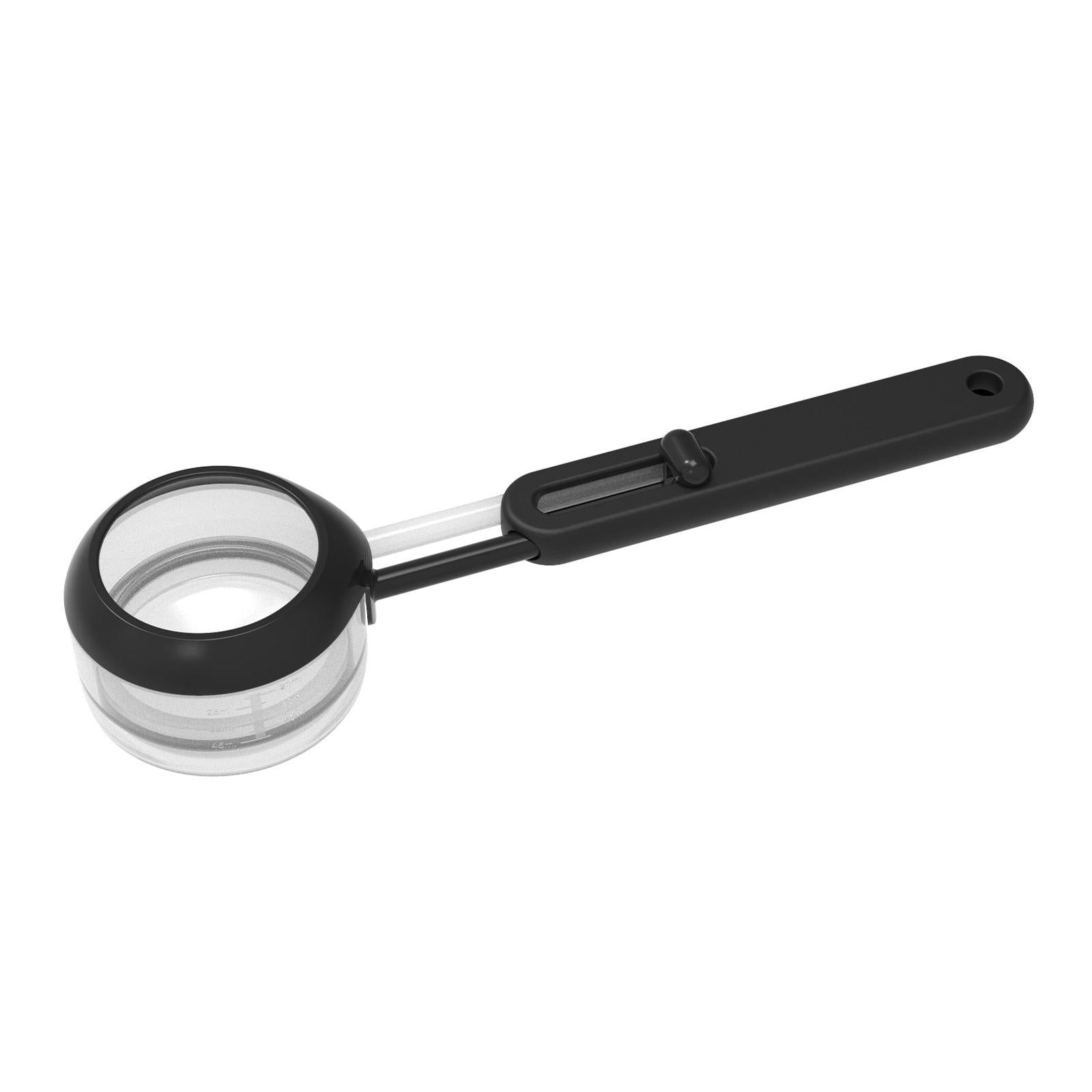 Multipurpose Adjustable Measuring Spoon with Scale for Cooking Baking Tool Black