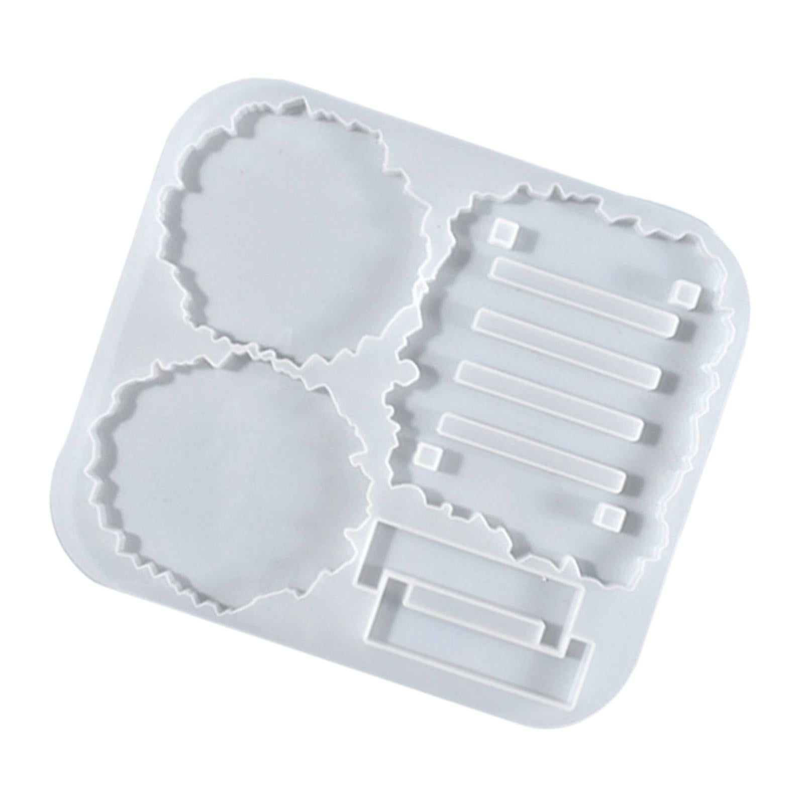 Epoxy Resin Coaster Casting Mold DIY Crafts 8.6x7.6x0.4inch Durable Material