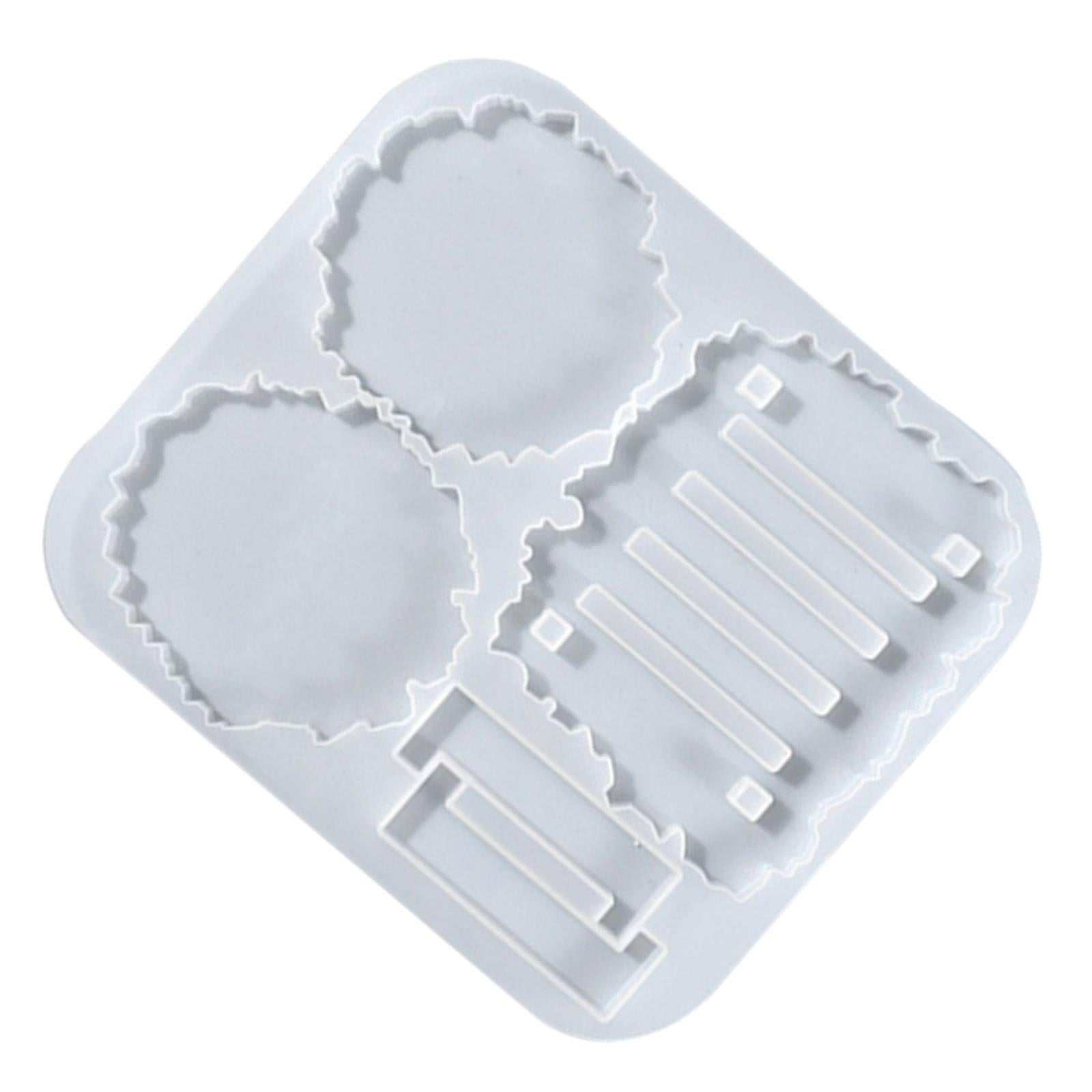 Epoxy Resin Coaster Casting Mold DIY Crafts 8.6x7.6x0.4inch Durable Material