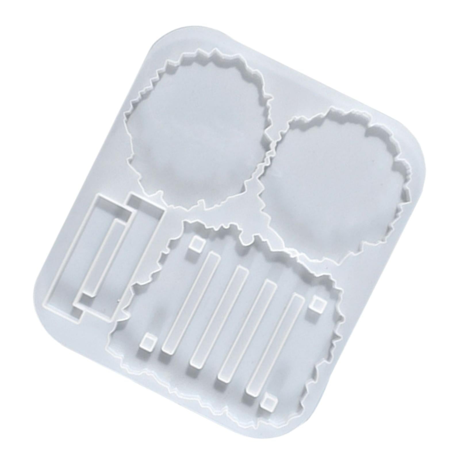 Epoxy Resin Coaster Casting Mold DIY Crafts 8.6x7.6x0.4inch Durable Material