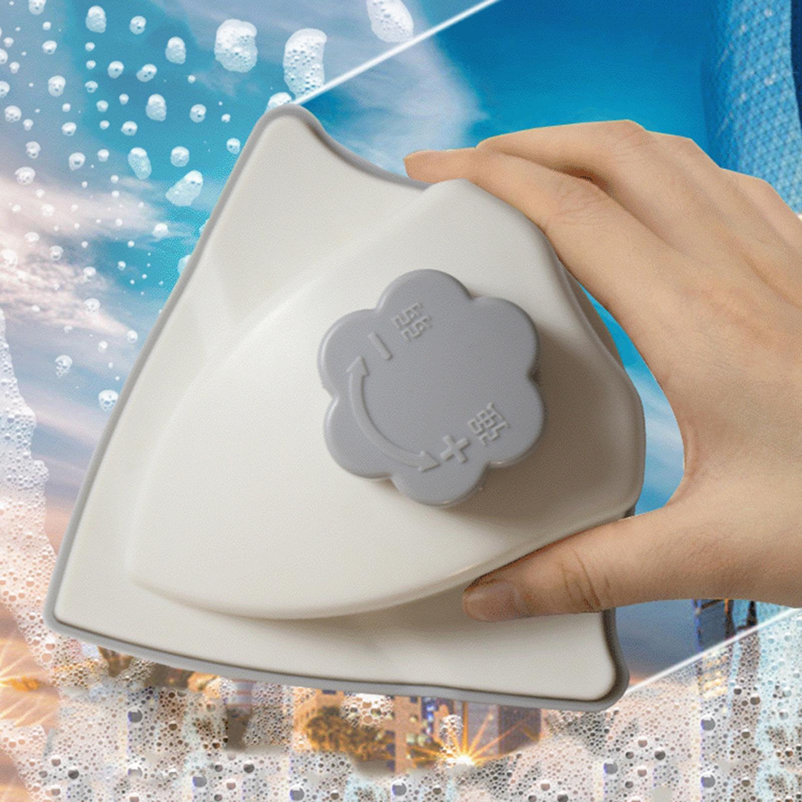 Magnetic Window Cleaner for Glass Washing Household Supplies Window Glass Grey Orange