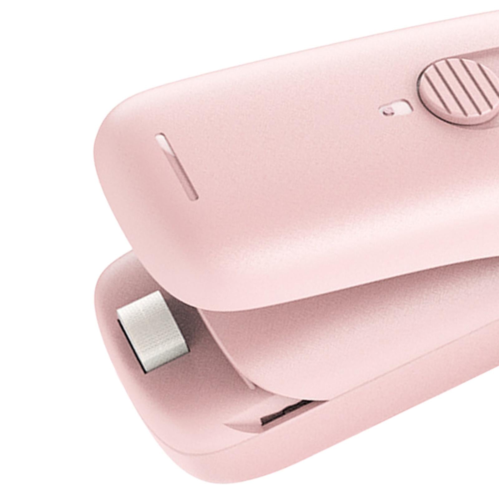 Mini Impulses Portable Plastic Food Sealing Machine Tool Packing Heat Sealer Pink