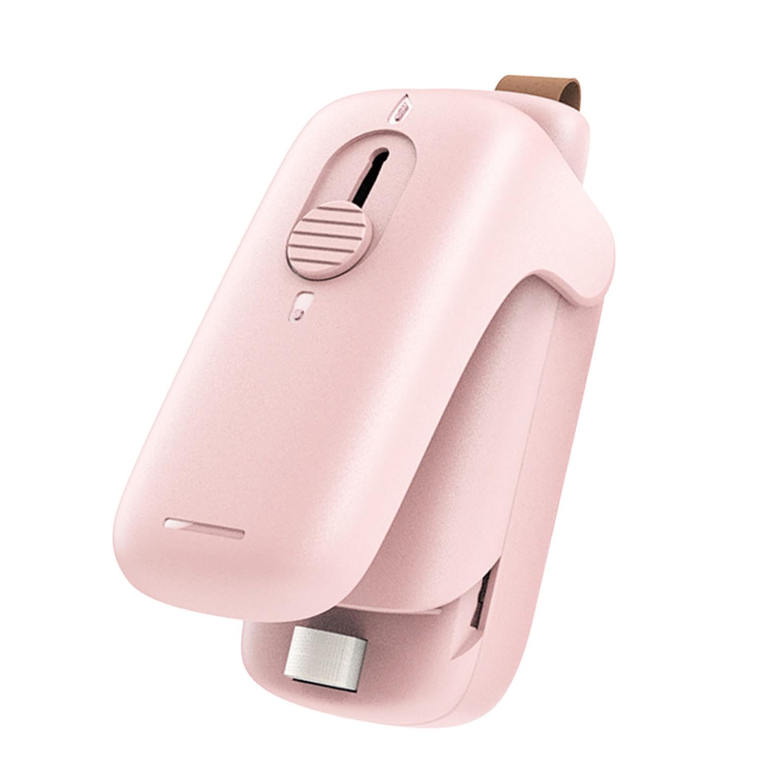 Mini Impulses Portable Plastic Food Sealing Machine Tool Packing Heat Sealer Pink