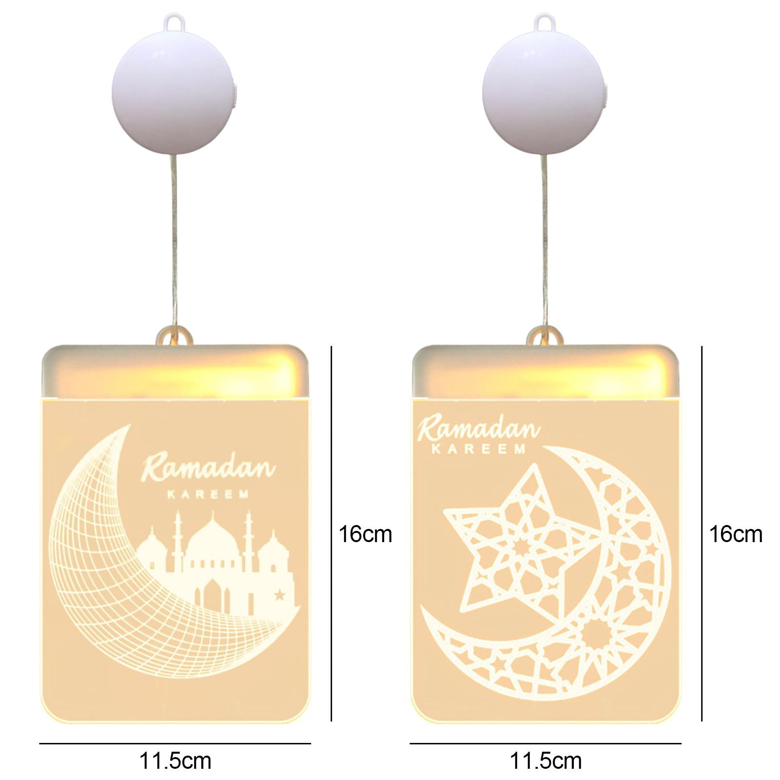 Ramadan Eid Moon LED Lamp Festival Light Battery Powered Home Decor Castle