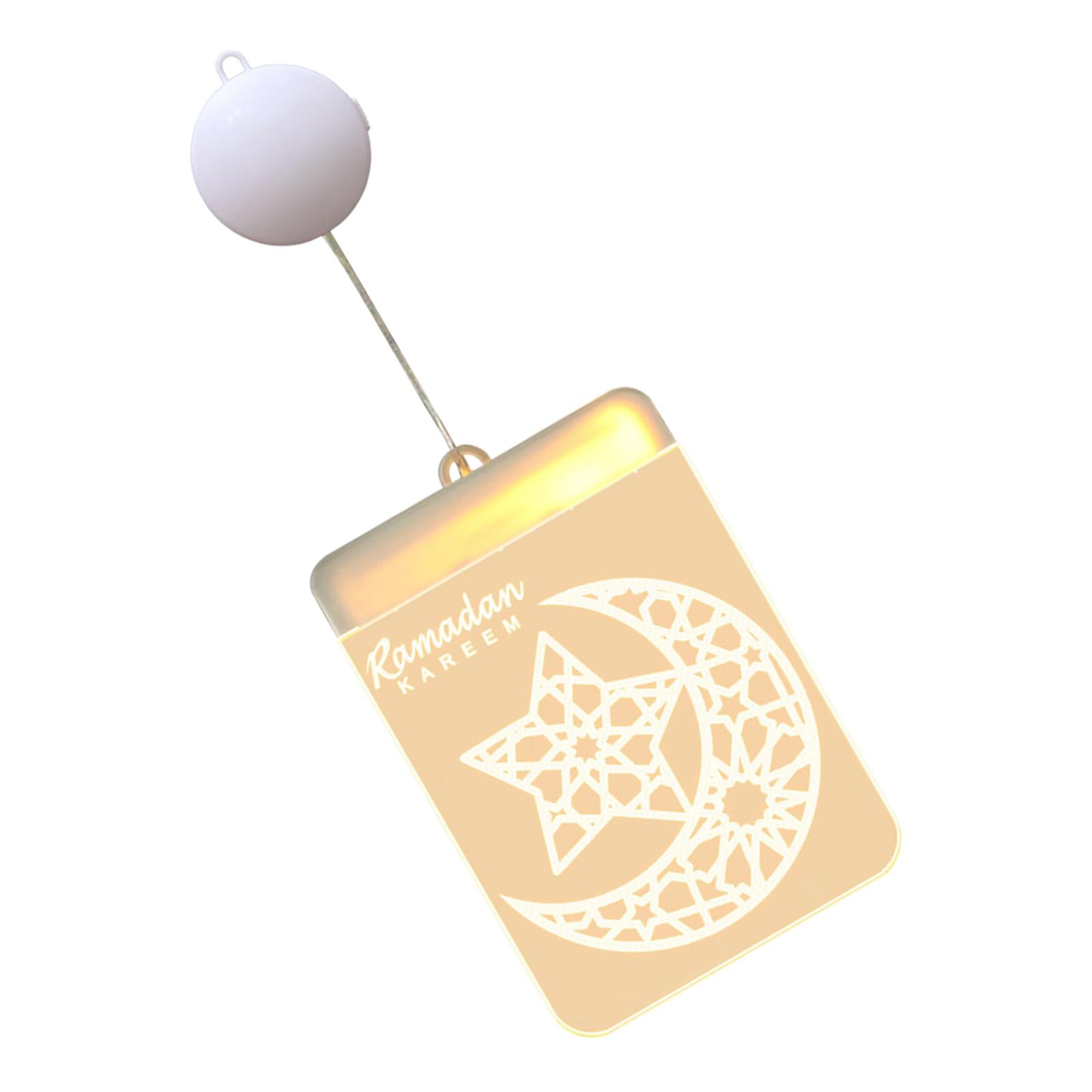 Ramadan Eid Moon LED Lamp Festival Light Battery Powered Home Decor Star