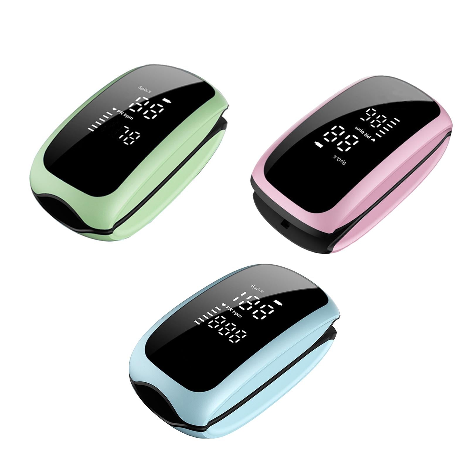 Portable Fingertip Pulse Oximeter Blood Oxygen Saturation Monitor Blue