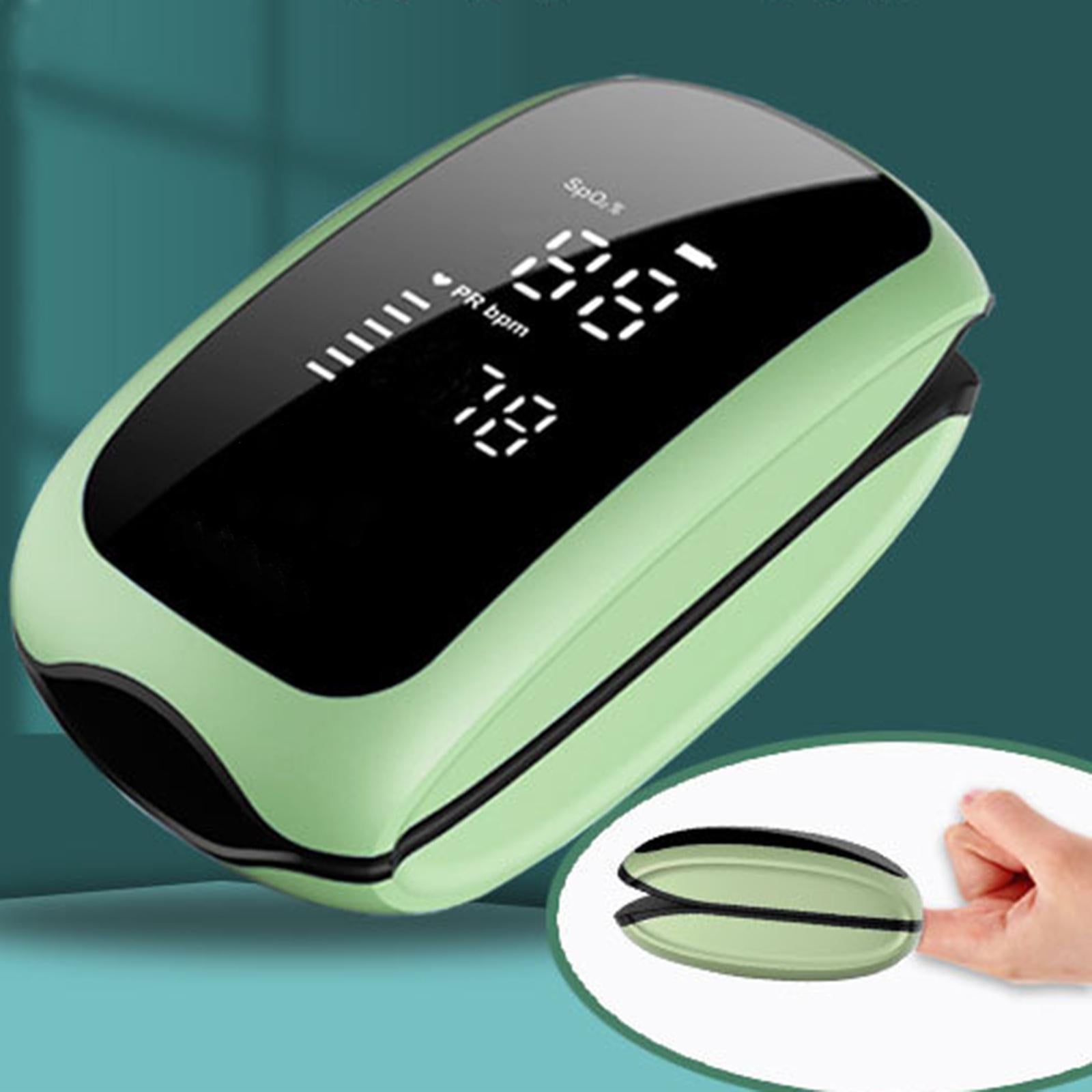Portable Fingertip Pulse Oximeter Blood Oxygen Saturation Monitor Green