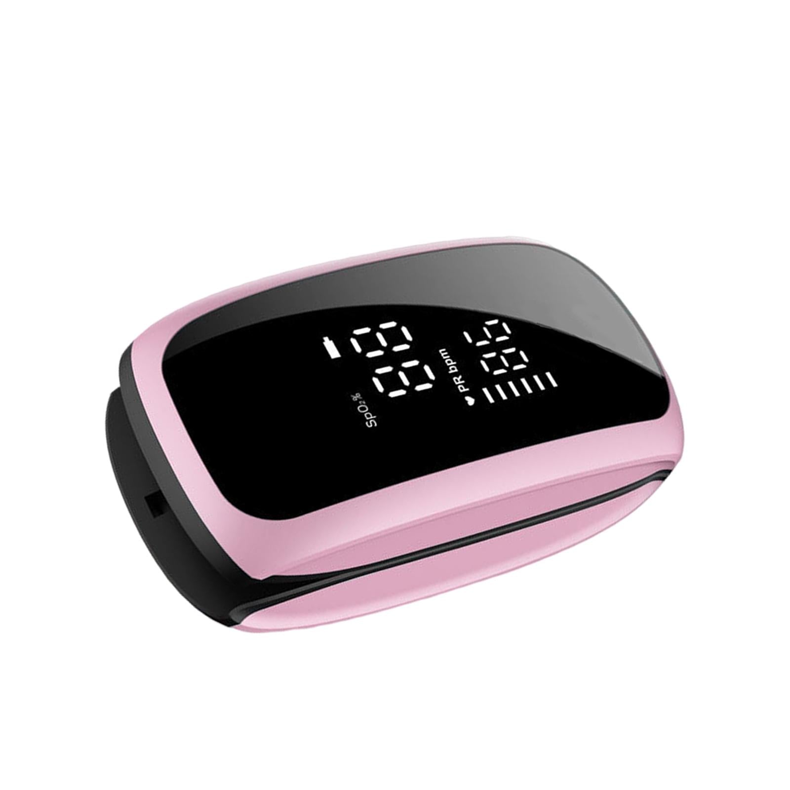 Portable Fingertip Pulse Oximeter Blood Oxygen Saturation Monitor Pink