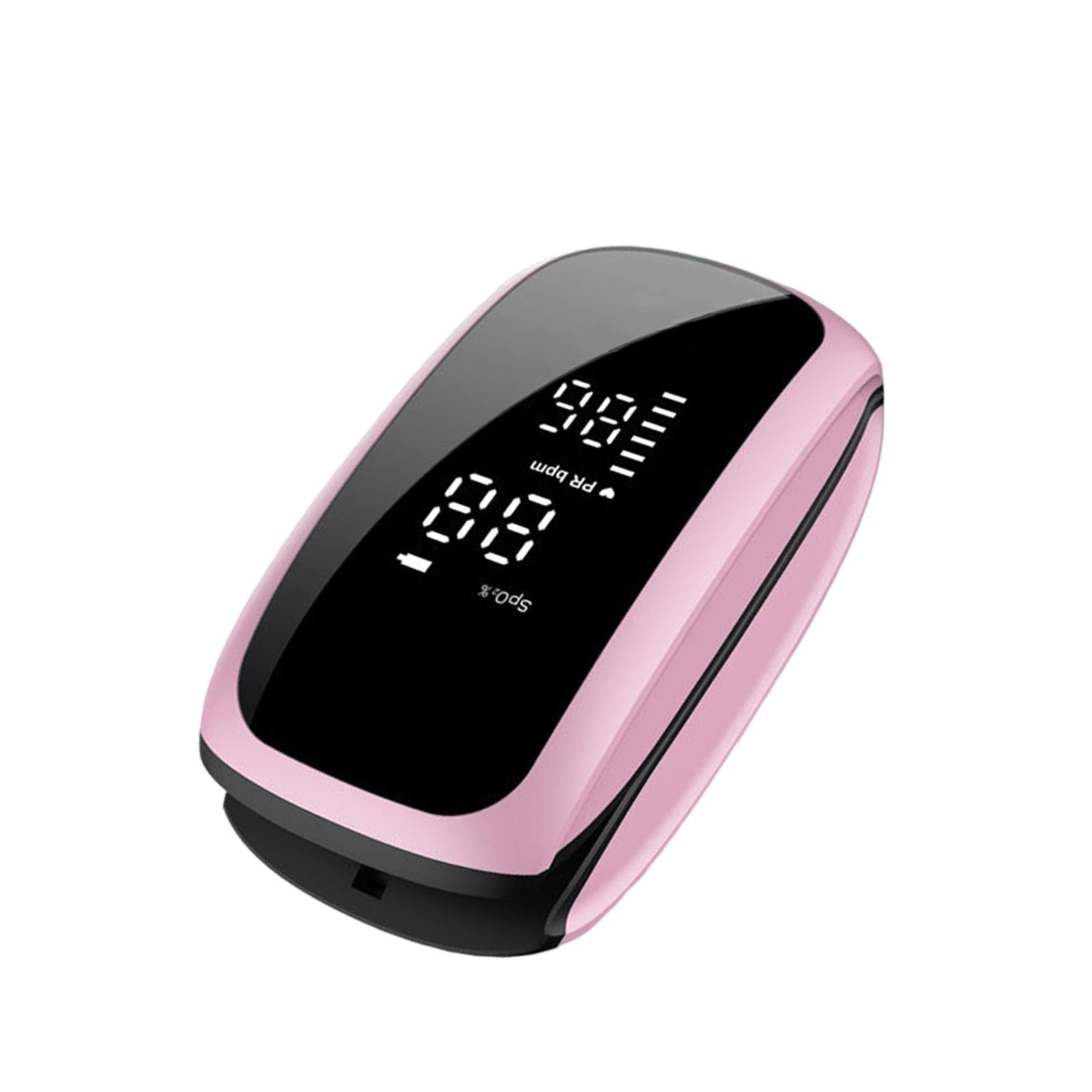 Portable Fingertip Pulse Oximeter Blood Oxygen Saturation Monitor Pink