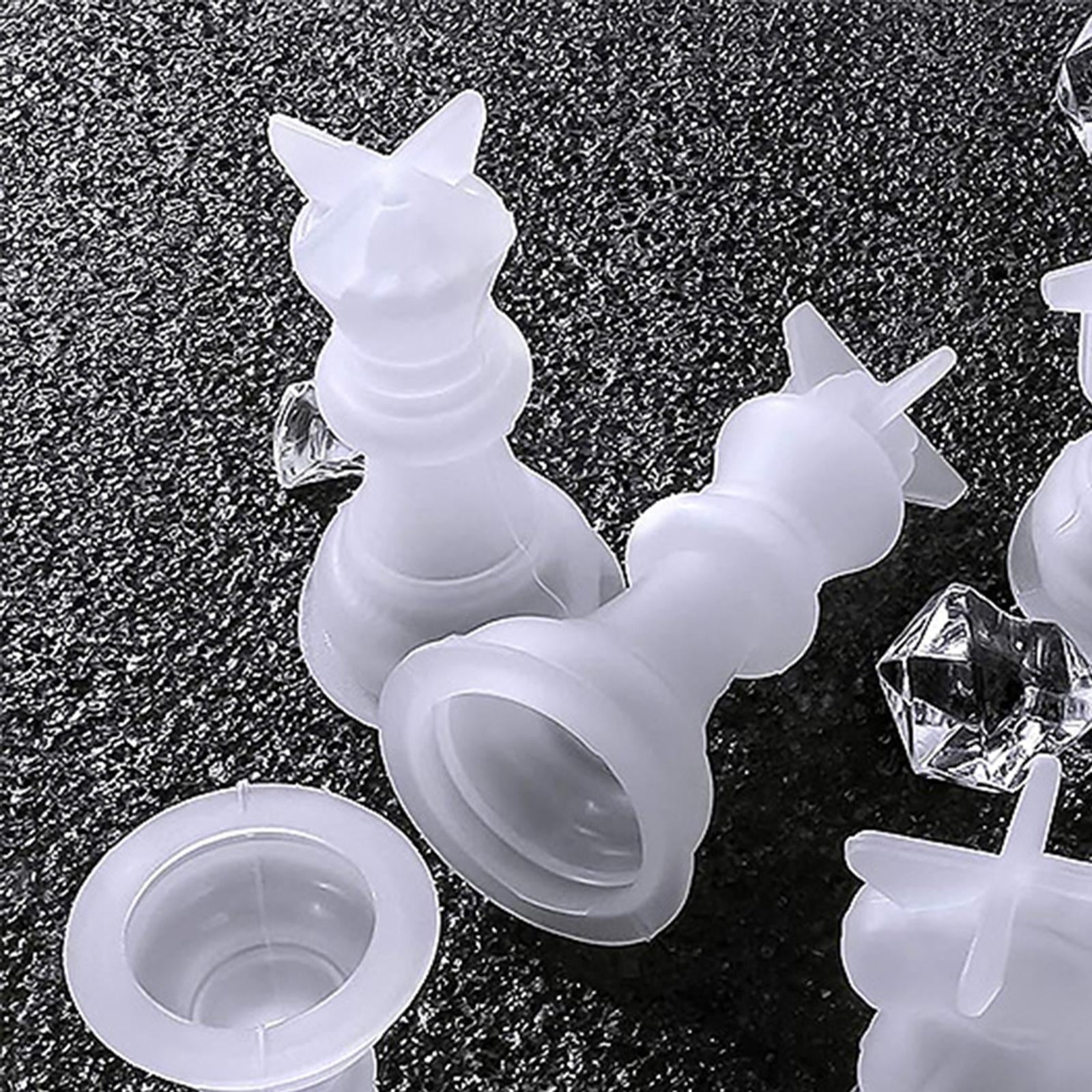6xInternational Chess Pieces Resin Epoxy Mold Silicone Jewelry Casting Mould