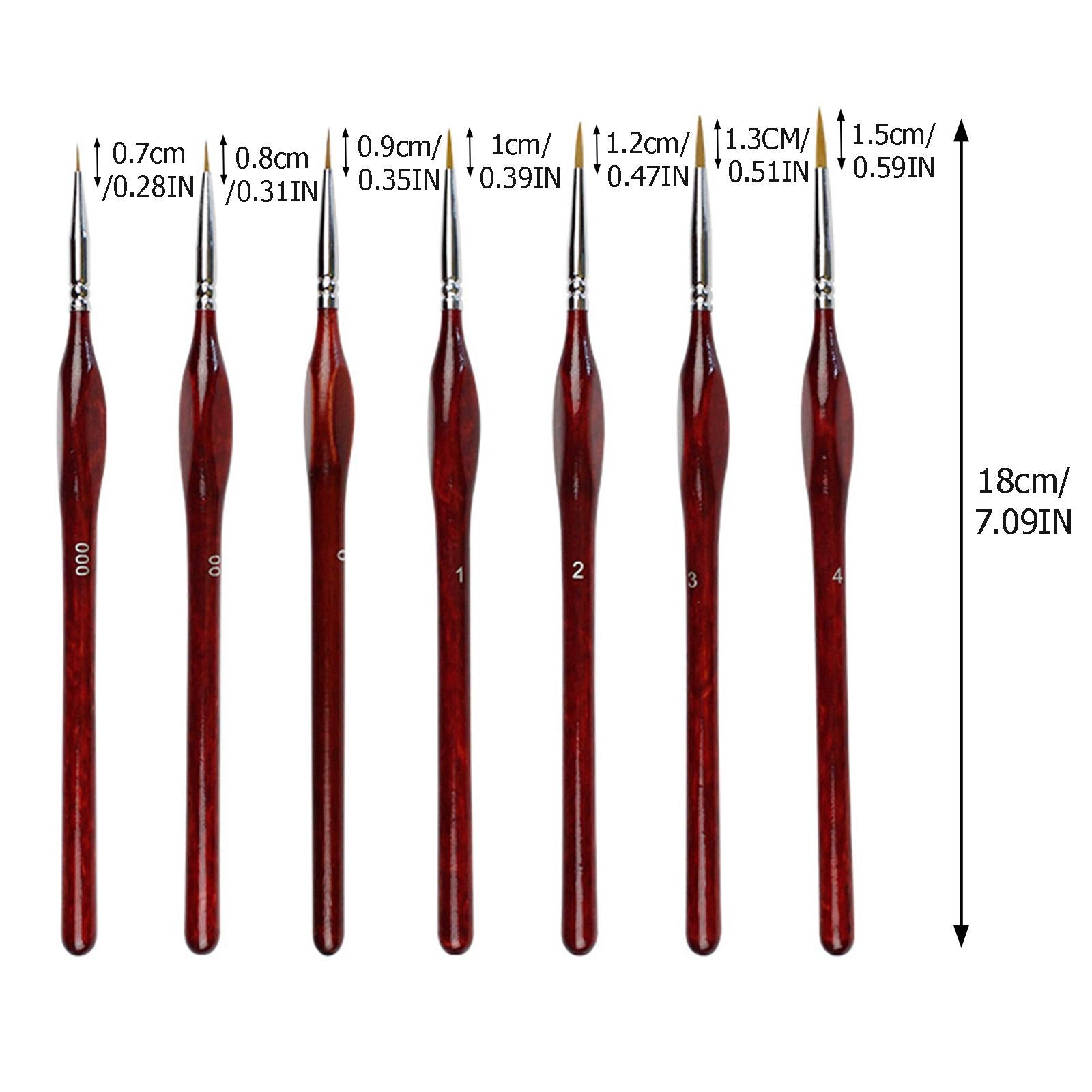 Drawing Hook Line Pen Craft Kit for Oil Painting Scale Model Painting 7pcs