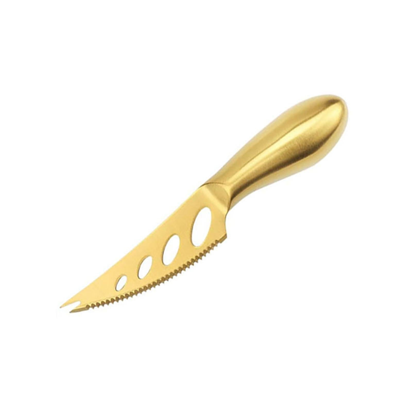 Stainless Steel Cheese Tools Set Cheese Cutter Cake Spatula 6PCS Golden