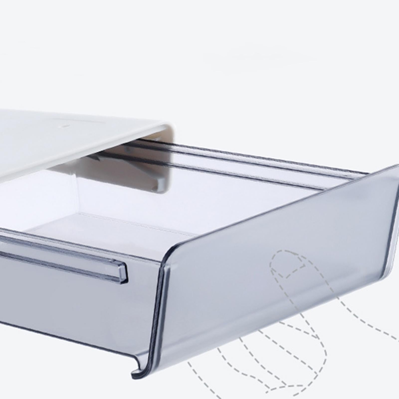 Under Table Drawer with Smooth Sliding Track for Makeup Small black
