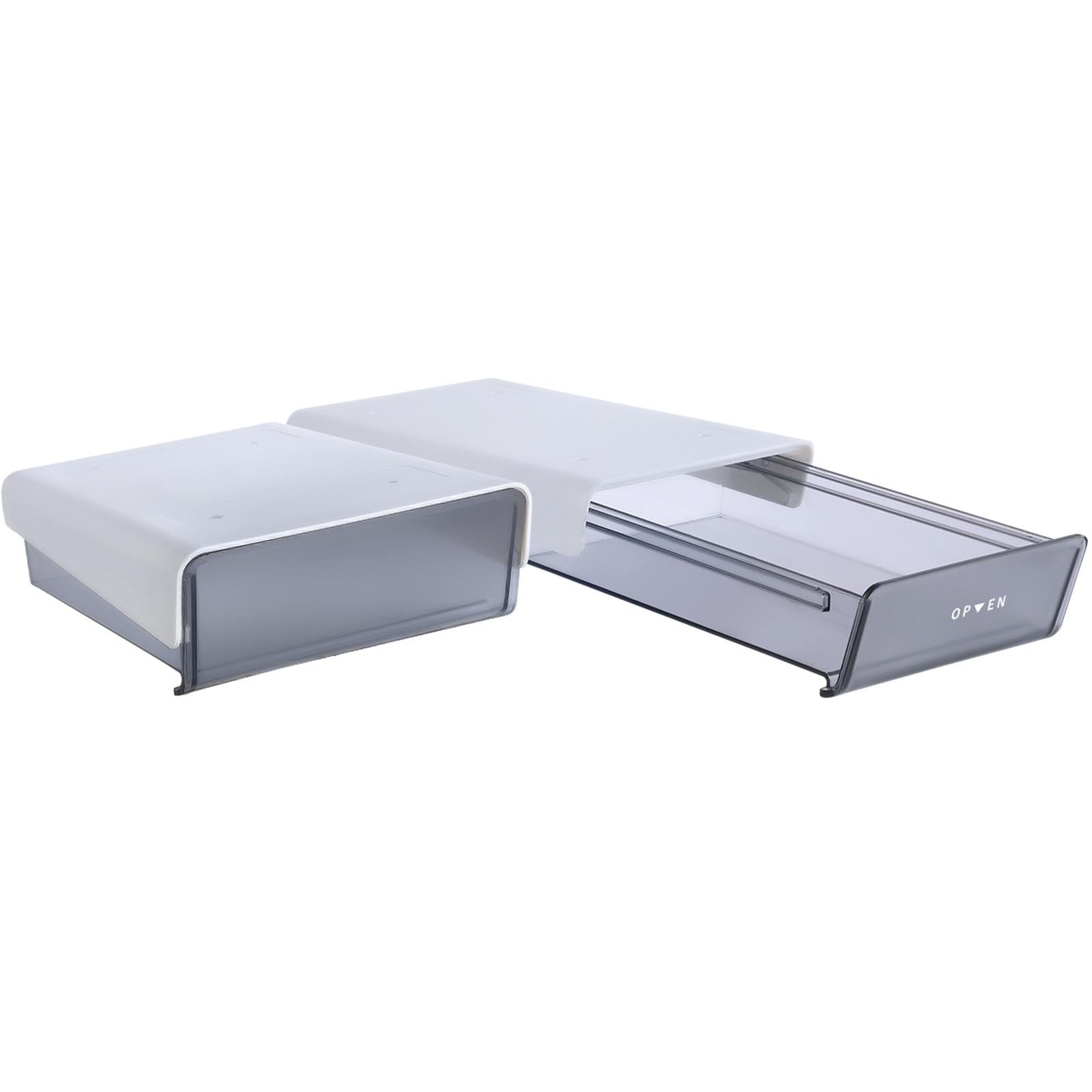 Under Table Drawer with Smooth Sliding Track for Makeup Small black