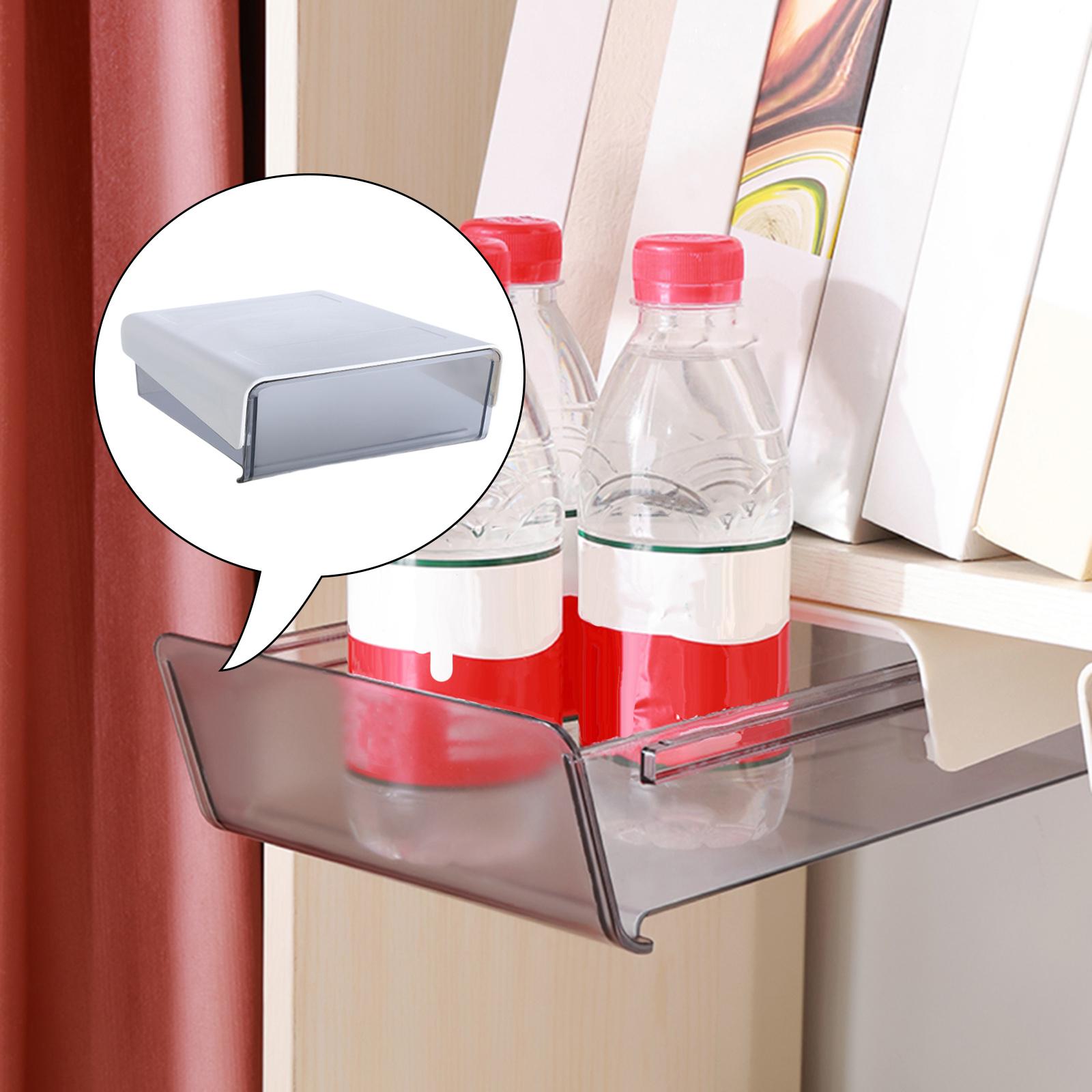 Under Table Drawer with Smooth Sliding Track for Makeup Large black