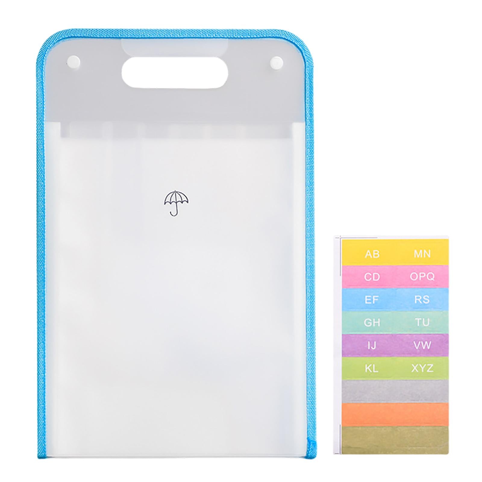 Portable Organ Bag File Classification Storage Bag Large Capacity for Office Transparent