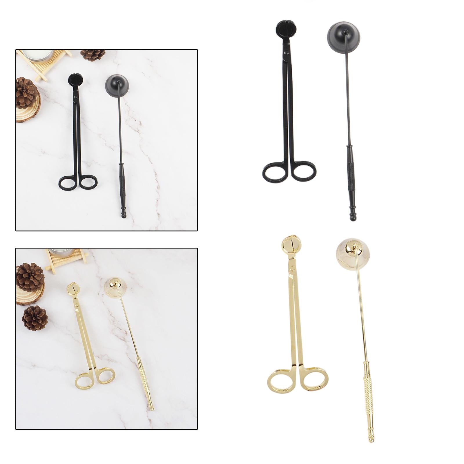 2x Candle Snuffer Candle Wick Trimmer Accessory Set Candle Cutter Safely Black
