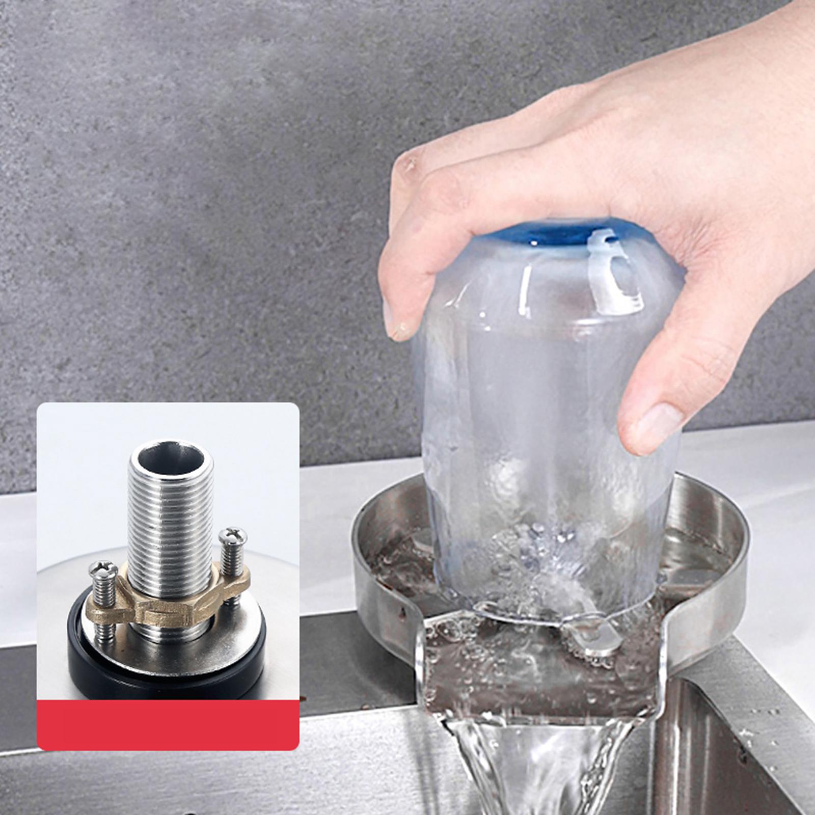 Kitchen Glass Rinser Bar Sink Cleaner Cup Washer Glass Rinser Tray