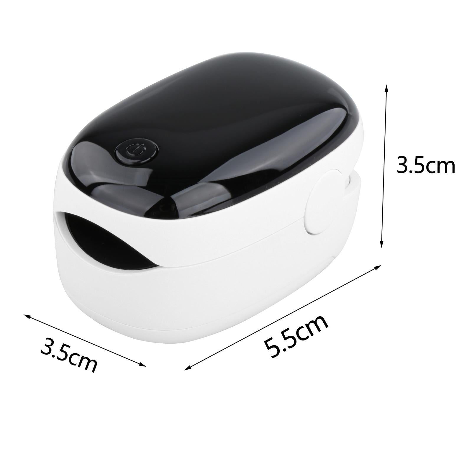 Household Fingertip Oximeter Blood Oxygen Monitor Battery Powered for Office White