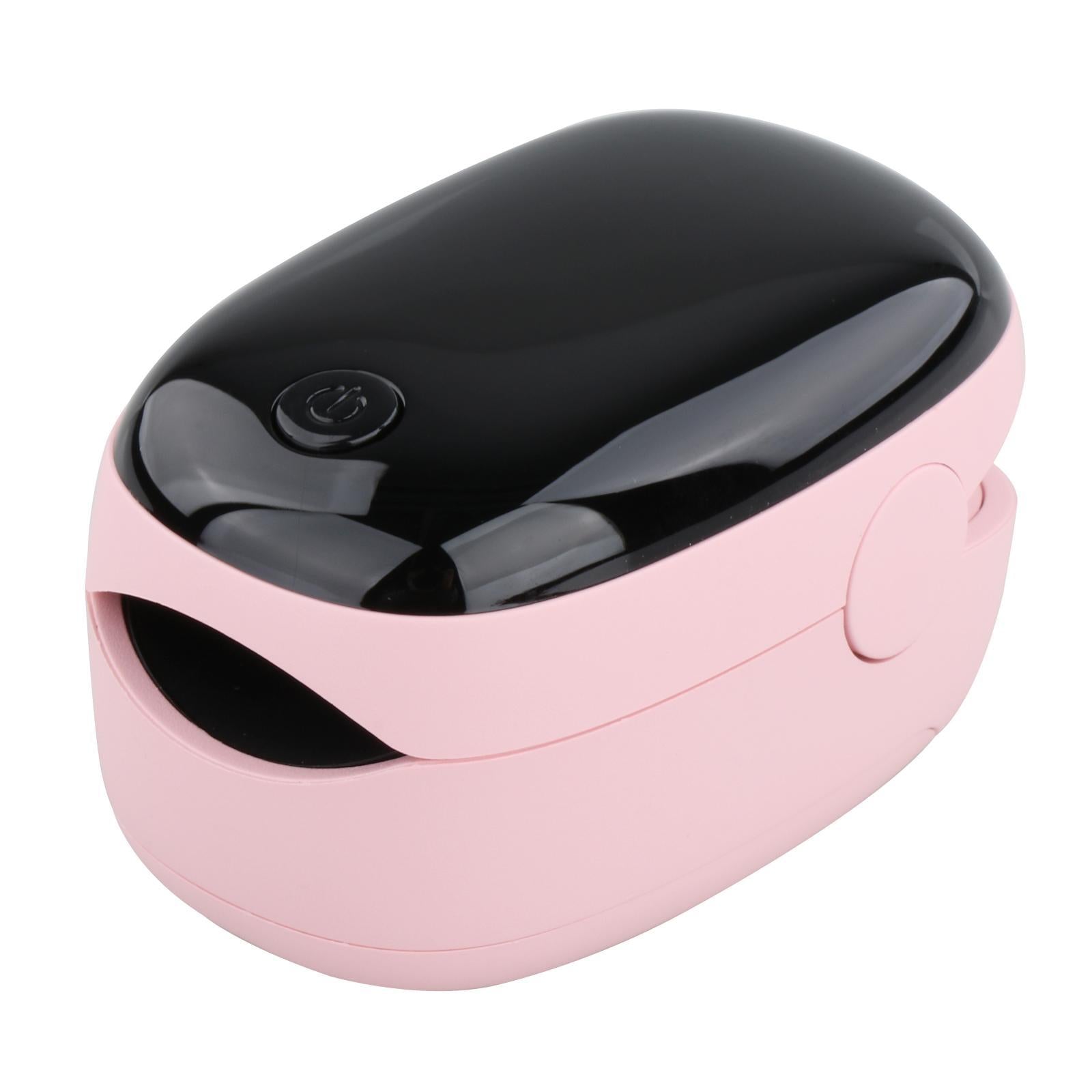 Household Fingertip Oximeter Blood Oxygen Monitor Battery Powered for Office Pink