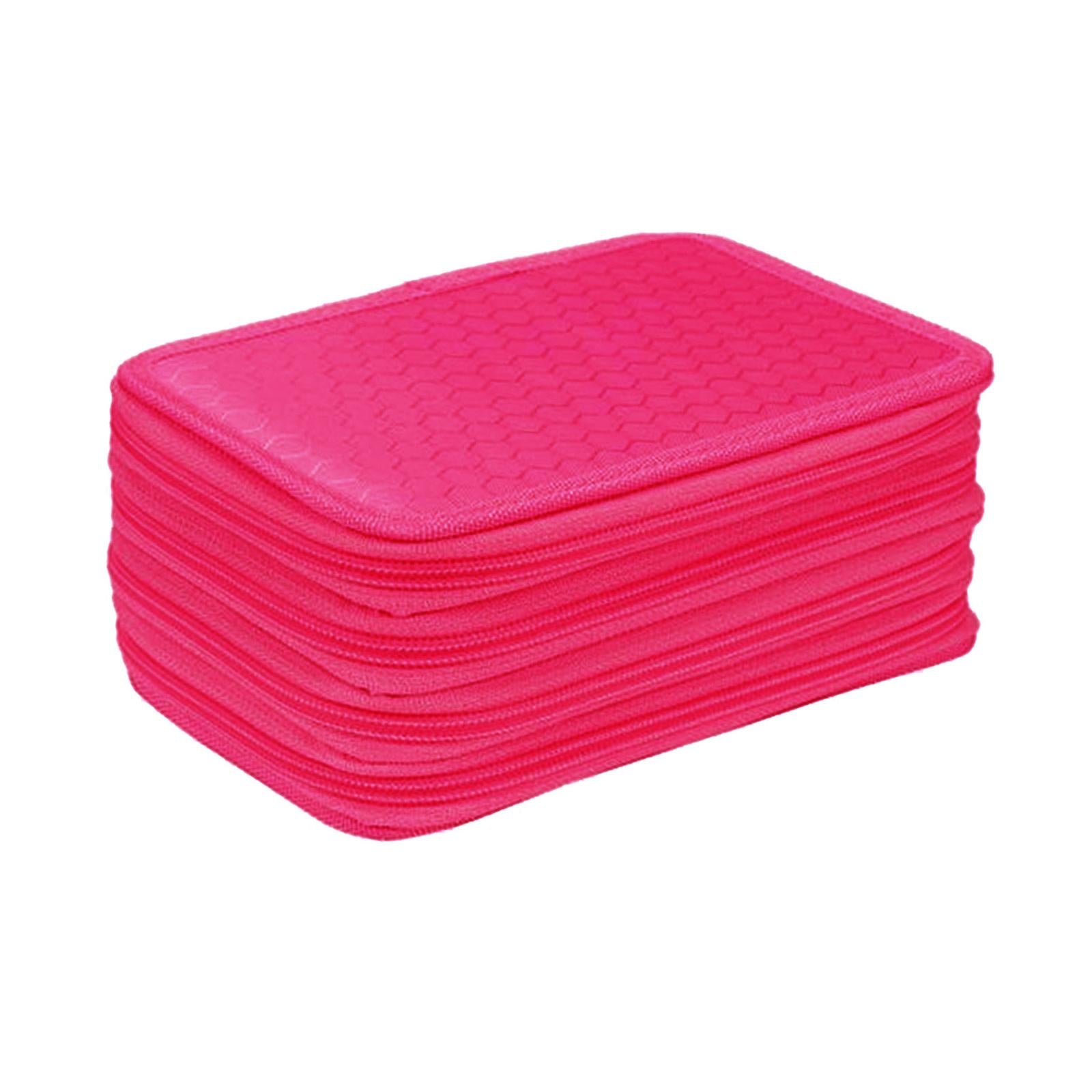 72 Slots Pencil Case for Watercolor Pens Markers Boys Girls Art Supplies Rose