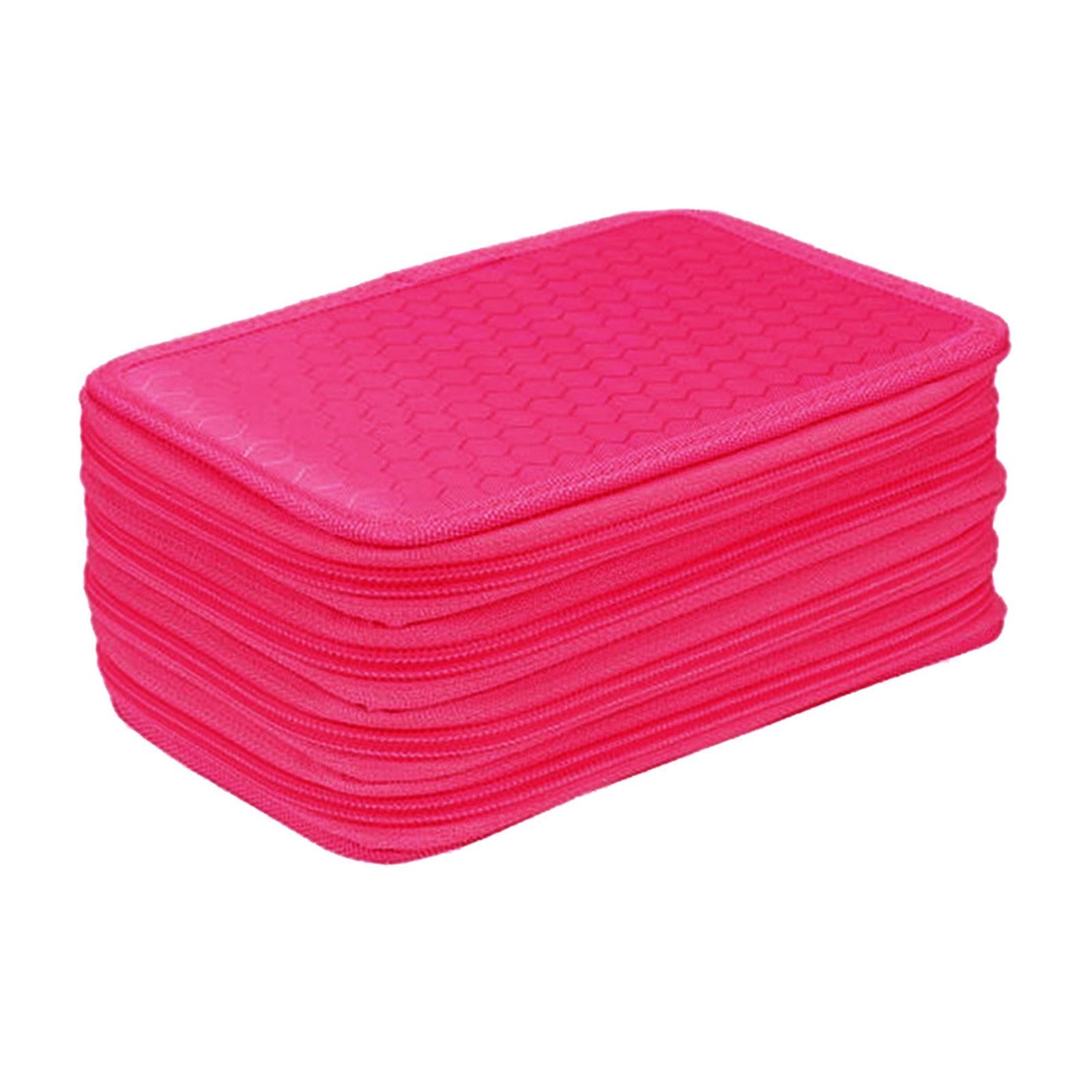 72 Slots Pencil Case for Watercolor Pens Markers Boys Girls Art Supplies Rose