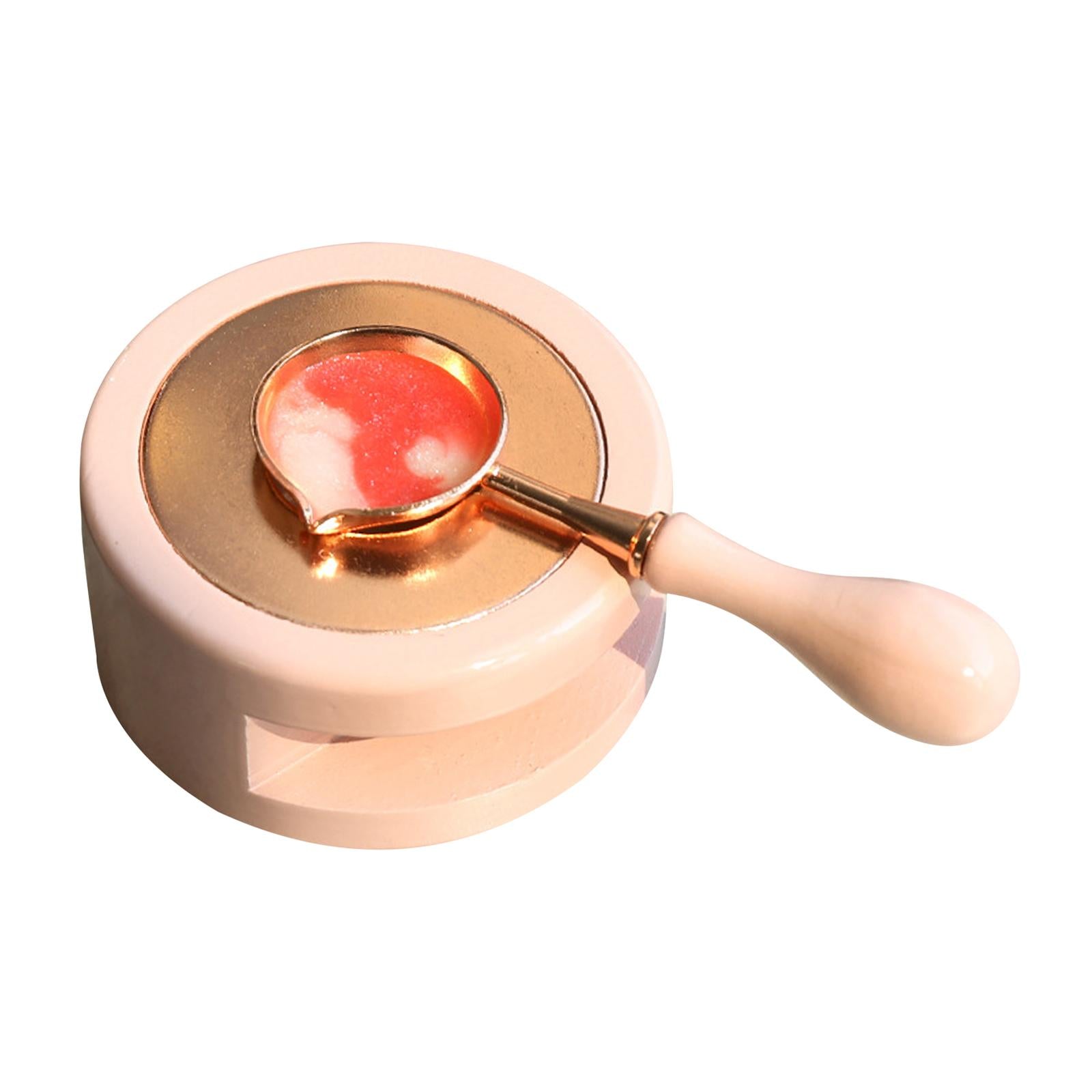 Seal Wax Melting Furnace Tool Wax Sealing Warmer for Letter Stamp Pink