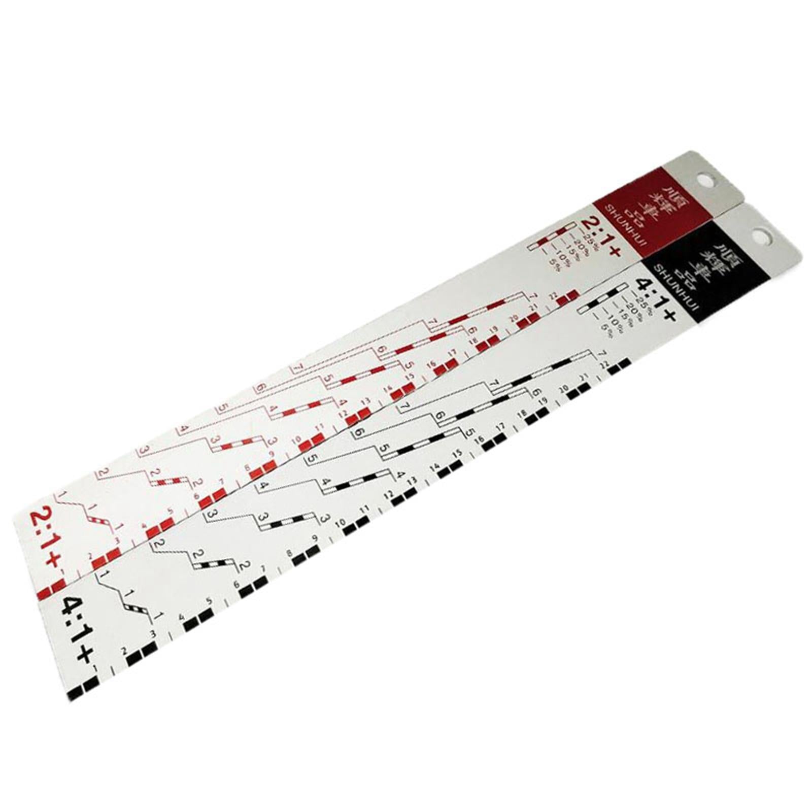 Car Paint Ruler Stirrer 2:1 and 4:1 for Mixing Car Paint Automotive Coatings Large