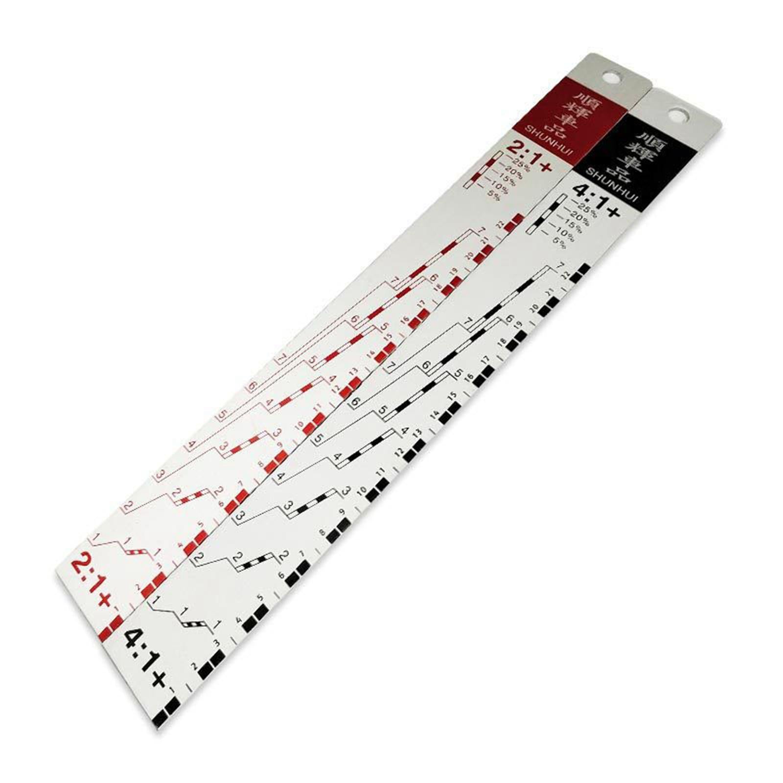 Car Paint Ruler Stirrer 2:1 and 4:1 for Mixing Car Paint Automotive Coatings Large